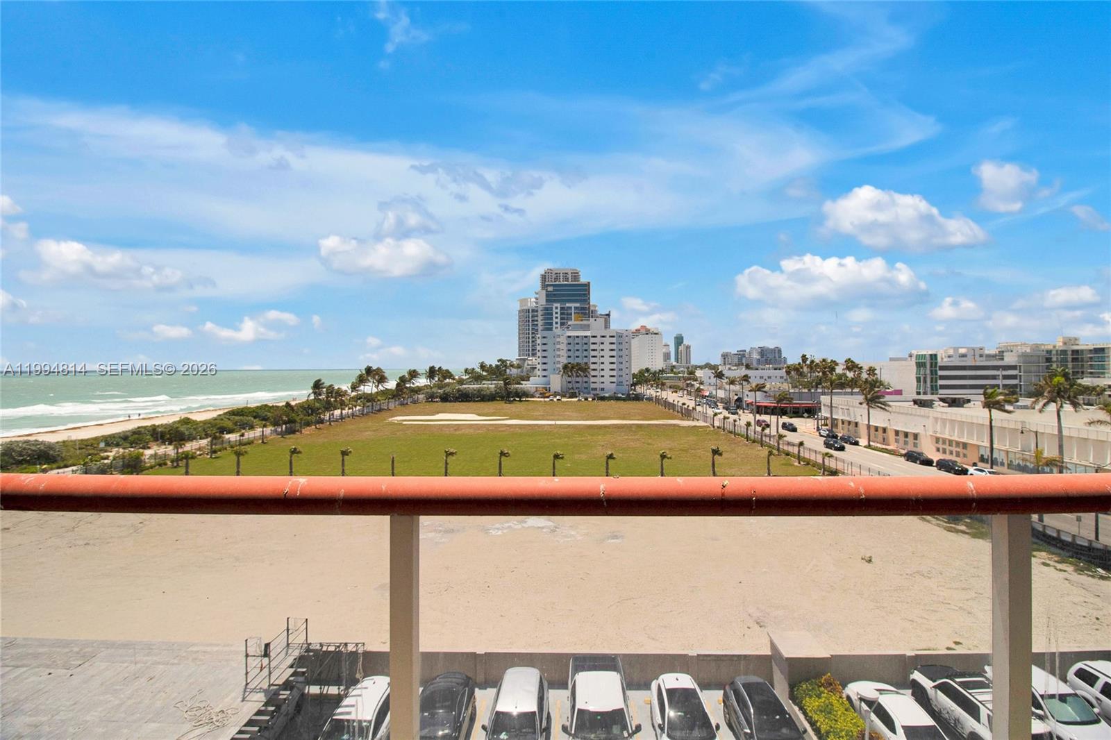 Enjoy direct beach access and a true resort-style lifestyle in this ocean-view residence. This 2-bedroom, 2-bath condo offers 1,180 square feet of living space, ready for immediate occupancy or customization to your vision. The seller will cover all special assessments at closing—including upgrades to the elevators, concrete restoration, and enhancements to the pool and pool deck—providing added value to the new owner. Building amenities include a beachfront pool and jacuzzi, fitness center, sauna, social room, and 24-hour concierge service.