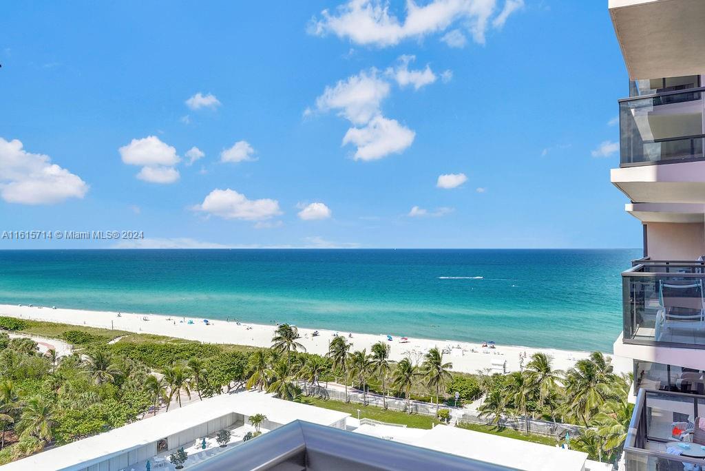 Ocean view from this 12th floor lovely 2 bedroom, 2 bath, open balcony at The Alexander All-Suite Oceanfront Resort.  Association fees include electricity, air conditioning, cable tv, Wi-Fi, two lounge beach chairs and umbrella, pest control, valet parking, security,  etc.   Two swimming pools, full liquor poolside bar, restaurant, boat dock available, coffee/dessert/wine shoppe, sundry store, etc...  Daily rentals allowed and hotel rental program available.  Easy to show.