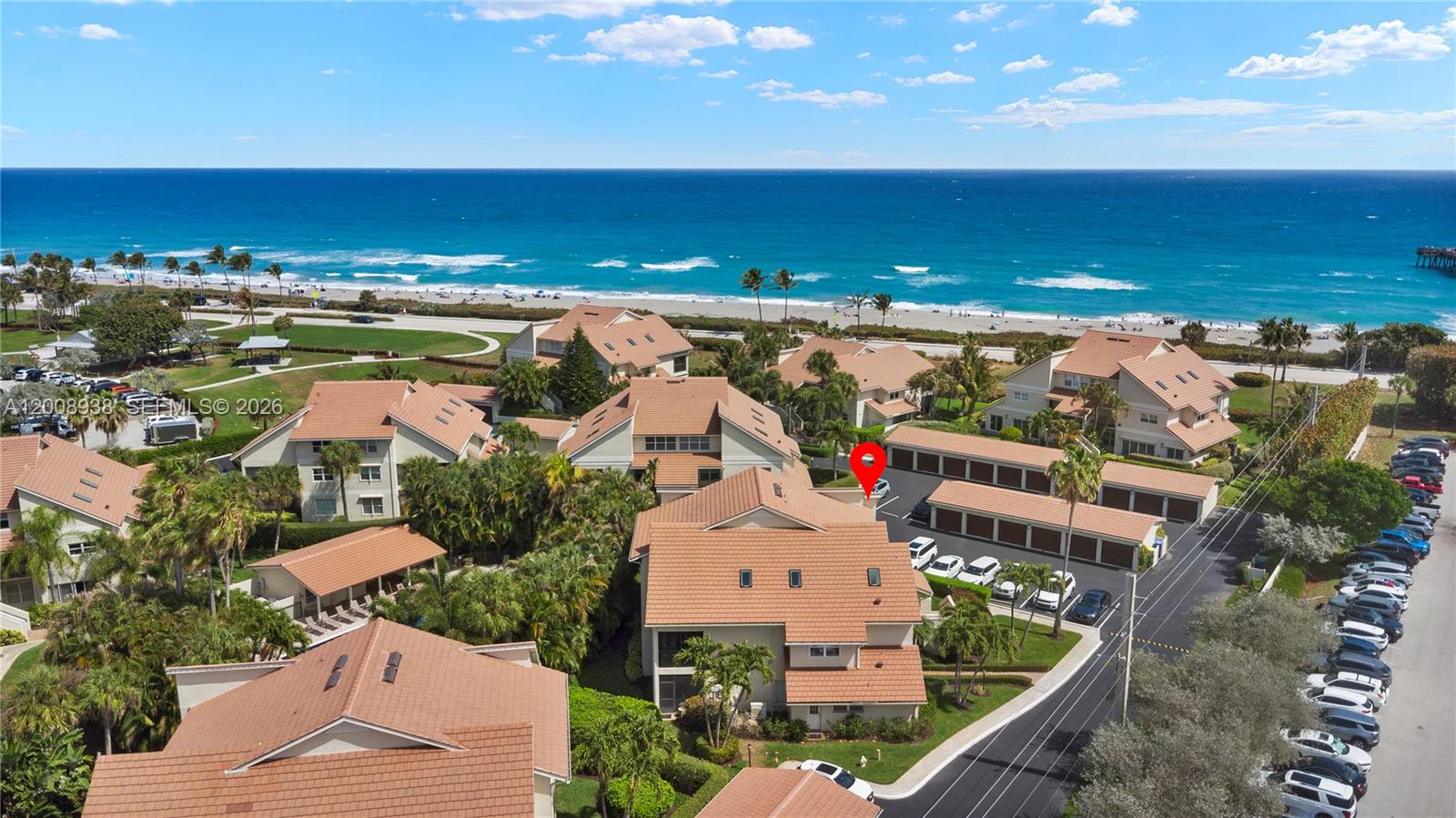 Coastal luxury redefined. This tastefully appointed, fully furnished first-floor corner residence offers a rare opportunity to own a refined retreat in one of the area’s most coveted beachside communities. Spanning appx 1,900 square feet, the home is designed with both sophistication and comfort in mind, showcasing three generously sized bedrooms —each with its own private en-suite bath—creating an ideal balance of elegance and privacy.
The fully equipped kitchen is functional and well-suited for everyday living and entertaining.A beautifully appointed Florida room with impact windows provides a serene extension of the living space, ideal for relaxing and unwinding. Every detail has been carefully curated, with high-end furnishings that create a polished, elevated aesthetic throughout.
Situated in the prestigious Beachcomber community, this turnkey residence is just steps from pristine beaches, Ocean Cay Park, and the iconic Juno Beach Pier. Offering an unparalleled blend of location, luxury, and lifestyle, this exceptional home is a true coastal retreat.