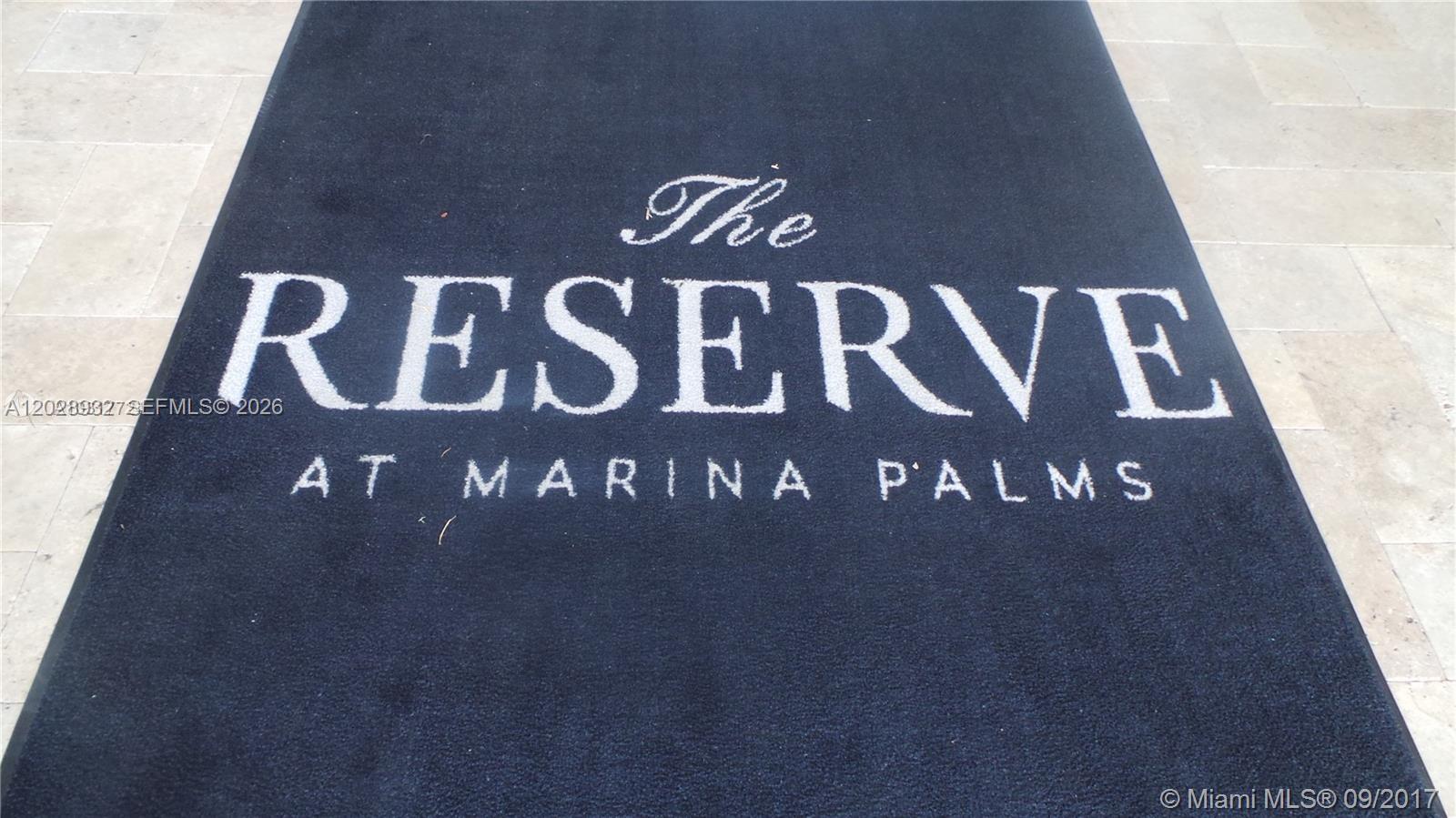 MARINA PALMS RESIDENCES S - Residential Lease