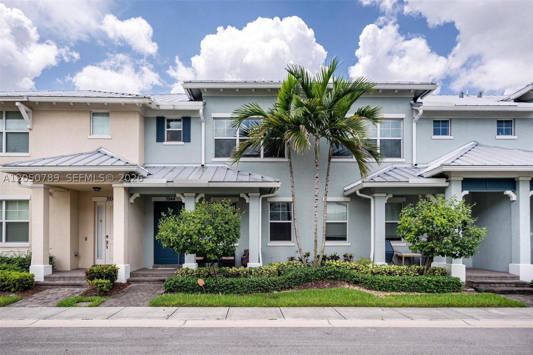 Welcome to this stunning newer-construction townhouse located in a gated community in the heart of Hollywood! This spacious two-story residence features 3 bedrooms, 2.5 bathrooms, an oversized primary suite, a one-car garage, and an open-concept layout designed for comfortable living and effortless entertaining. The modern kitchen is equipped with granite countertops, ample cabinetry, and overlooks the bright living and dining areas. Additional highlights include a charming front porch, hurricane-impact windows and doors, and a move-in-ready interior.
Residents enjoy an impressive array of resort-style amenities, including a swimming pool, fitness center, clubhouse, BBQ area, playground, tennis courts, pickleball courts, and access to a beautiful 70-acre park. Ideally located just minutes from Aventura Mall, the Brightline Station, Fort Lauderdale-Hollywood International Airport, Hollywood Beach, and Hard Rock Casino & Hotel, with easy access to major highways, shopping, dining, and entertainment.
Small pets are welcome. HOA approval is required, and applicants must have a minimum 700 credit score.