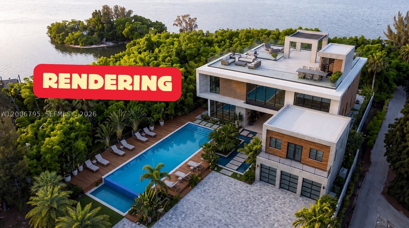 As the sun sets over the Loxahatchee River, this nearly 1.7 acres waterfront property reveals one of Jupiter's most unique opportunities. Over 1,000 feet of private water frontage, the land unfolds in a rare, storybook setting: featuring a mangrove forest, hidden lagoon, private beach, and your own private island. Yes… your own private island! It's the kind of setting that feels like Robinson Crusoe, reimagined for modern living. Where adventure, privacy, and luxury all come together. Paddleboard at sunrise, kayak in the lagoon, or take your boat straight out to open water. Every day here feels like an escape. Over 10,000 square feet of high, cleared ground is ready for your vision, offering the perfect homesite to capture breathtaking sunset views. The vision isn't guesswork: every rendering here was developed via multiple meetings with Palm Beach County offices. From Environmental Resource Management to Zoning to the Planning Department and more; reflecting what could be built on this land. A 100-foot dock is permit-ready, and the mangroves can be trimmed to create view corridors and a natural pathway leading from your home to the water, and out to your island. Tucked away in total privacy. Minutes from 1000 North, The Woods, and the Love Street dining district, this property blends seclusion with the best of PB's lifestyle. A rare chance to build a true luxury waterfront estate on one of the area's last trophy properties, where every sunset reminds you why you chose it.