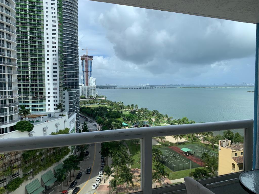 Large fully furnished 1 Bed / 1.5 Bath at The Grand in Edgewater available for annual term lease. This spacious floor plan is just shy of 1,100 SF under AC, with a large balcony that offers direct views of the Bay, Margaret Pace Park, and the Edgewater skyline. Building offers 24-hour concierge, full gym, and a relaxing pool deck. The community is pet friendly and conveniently just steps away from Margaret Pace Park. Minutes to Downtown Miami and the Beaches. Owner would prefer an annual term lease but would consider 6 months or more.
