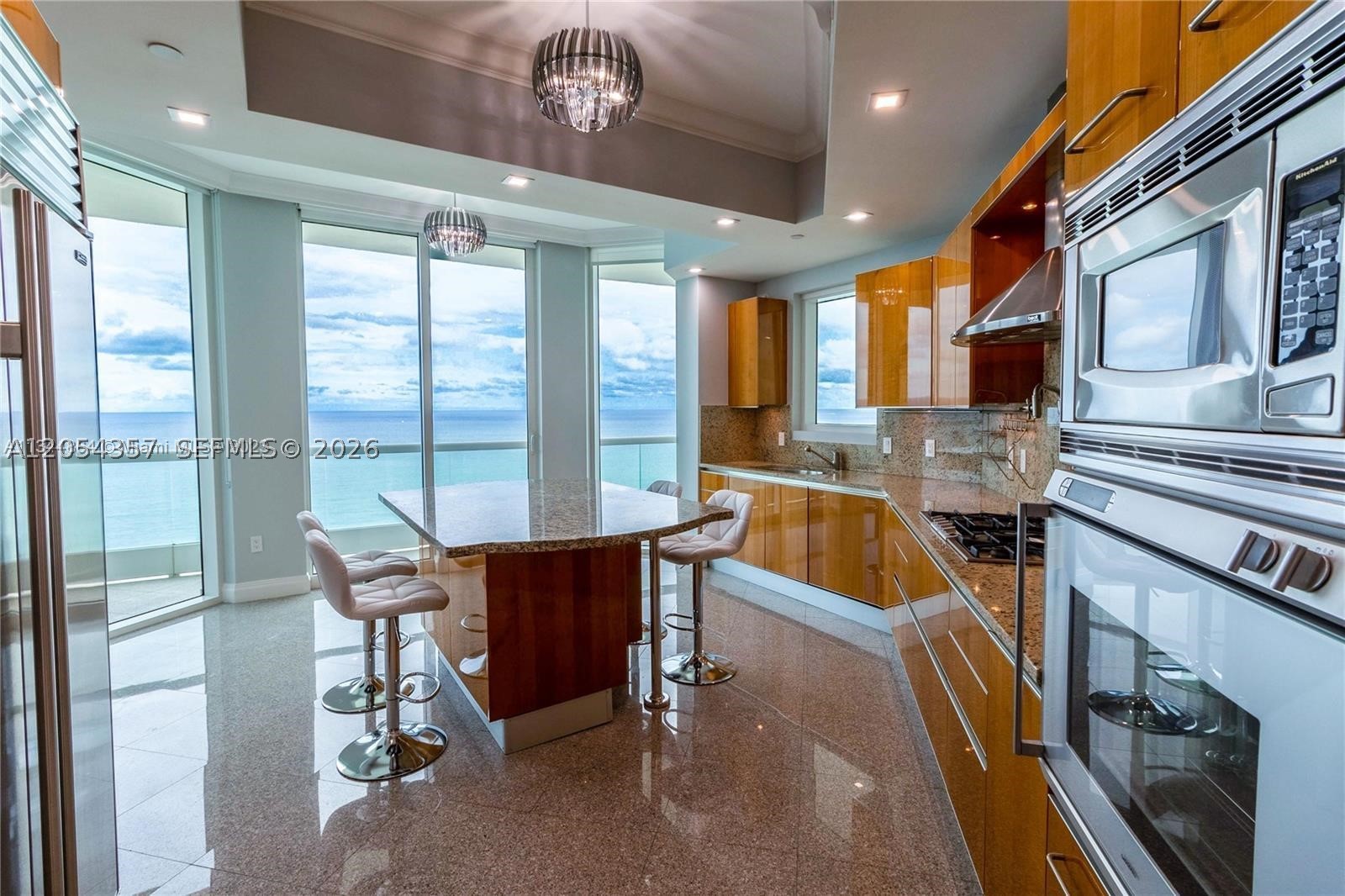 This very spacious newly decorated Turnberry Ocean Colony 2 bedroom, 2.5 bathroom apartment with direct ocean view is completely furnished and available to lease right away. Residence will enjoy top amenities and service. Must see!