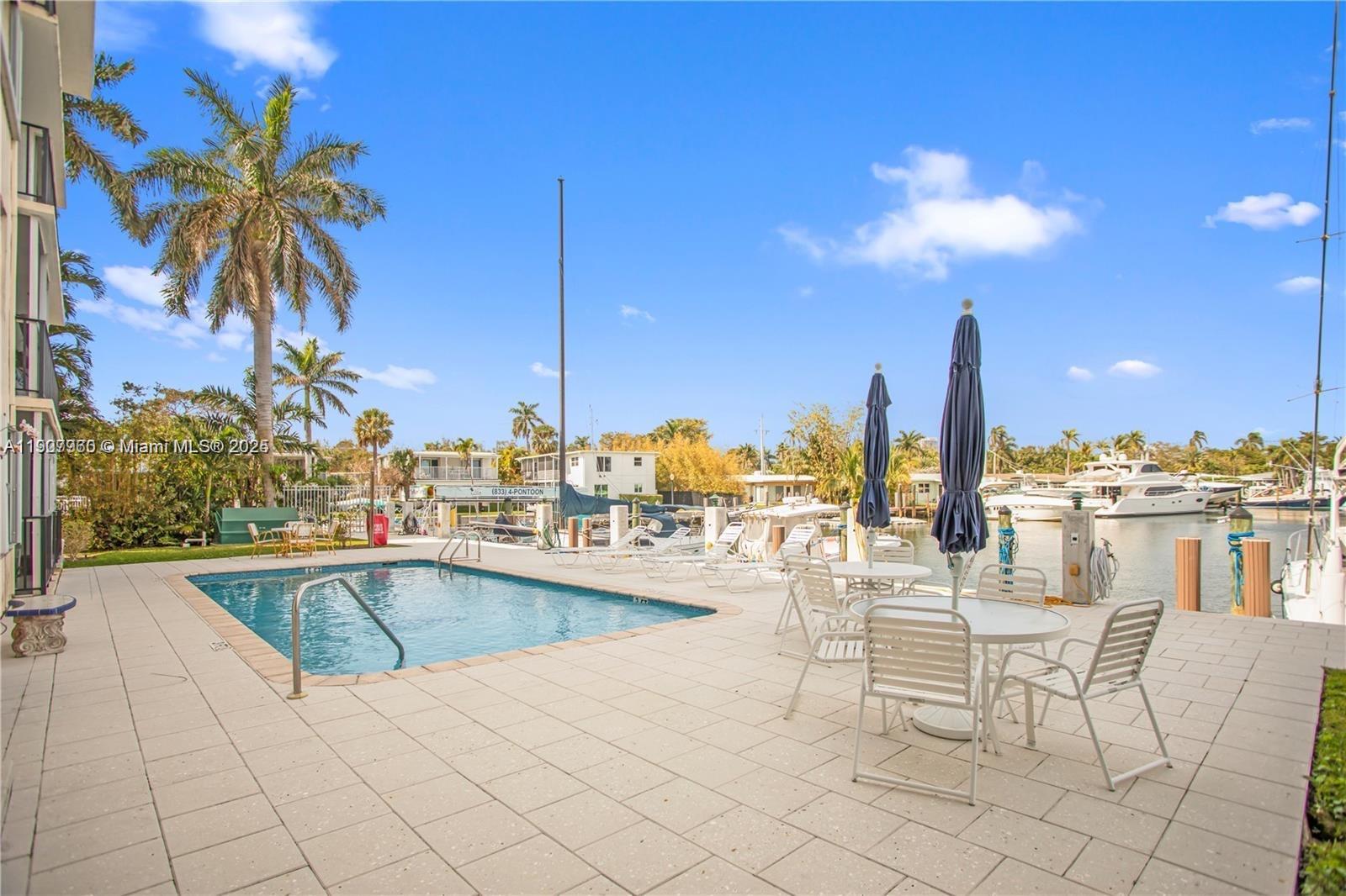 Welcome to your dream spot at River Bend Condominiums! This beautifully maintained 1-bedroom, 1 bath modern living space has stunning canal views that lead right out to the Intracoastal. Nestled in the sought-after Lauderdale Harbors neighborhood, you're just minutes from downtown Fort Lauderdale, Las Olas Boulevard, and Fort Lauderdale Beach. Plus, you'll love being close to Fort Lauderdale International Airport and Port Everglades. Enjoy the convenience of having restaurants, shops, and grocery stores within walking distance. Owners have recently added washer/dryer combo unit for ease and convenience.  This condo is the perfect blend of comfort, ease and affordability.