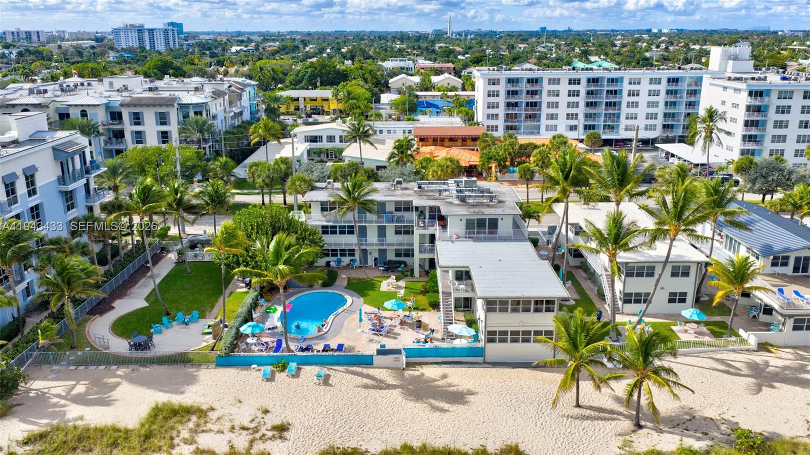 One of A Kind Rare oceanfront Condo in the Boutique Southern Seas 2 story building In Lauderdale-by-the-Sea. Just park and walk into your ground floor unit and walk out to the ocean. Spacious bedroom, open floor plan with/ large kitchen, dining and breakfast area, neutral tile throughout, impact sliding doors open directly to your private patio overlooking the ocean and pool. One of the rare condos that allow daily, weekly, monthly rentals 365 days/yr, perfect for your AIRBNB business, do it yourself or hire management company, or have a 2nd home that makes you money. A/C 2019, Fully Furnished, Turnkey. 3 min walk to the Pier, shopping, restaurants and entertainment. Easy to show. Similar unit #18 just closed $530,000.  Building has passed the certifications. Bring your cash or financed offers, or owner will finance for you for a year if you need to sell your other place, or have a situation.