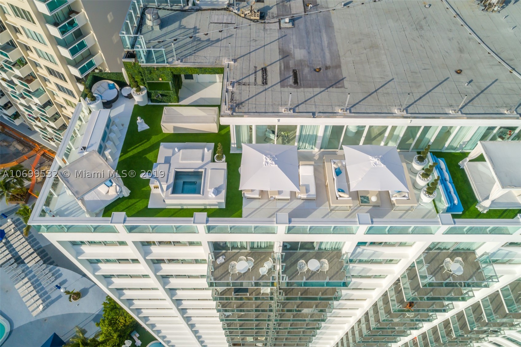 This one-of-a-kind Tower Suite unit at the iconic Mondrian Miami includes 1900 +/- sq ft of impeccable style and design, two master suits, a TREMENDOUS terrace accessible from every room offering perfect entertainment space and unmatched views of downtown Miami! The indoor/outdoor living goes hand in hand with the balcony amenities including an outdoor shower, jacuzzi, lounge areas and day beds to list a few. Rare features such as a professional recording studio and special light effects throughout make this unit a true gem offering both condo and hotel lifestyle to satisfy a true entertainer’s needs!SEE URL FOR MOVIE!