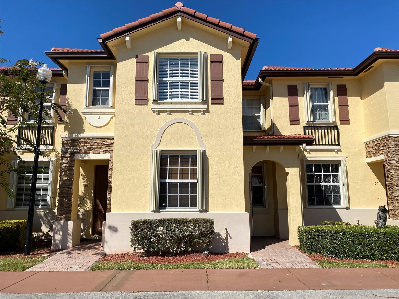 Beautiful 2-story, 3 bedroom 2.5 bath Villas at Carmel townhome in great community of Malibu Bay - Large kitchen with marble counters. Full sized Washer & Dryer inside unit. Privately fenced back patio with deck and fire pit - ready to be enjoyed year round. Accordion shutters already installed for your protection during hurricane season. Please note water is not included in rent. Submit offers with CTL, rental application (attached in listing), criminal background check, proof of income (income should be 2.5 X rent amount) credit score (600 min. credit score)and ID copies.