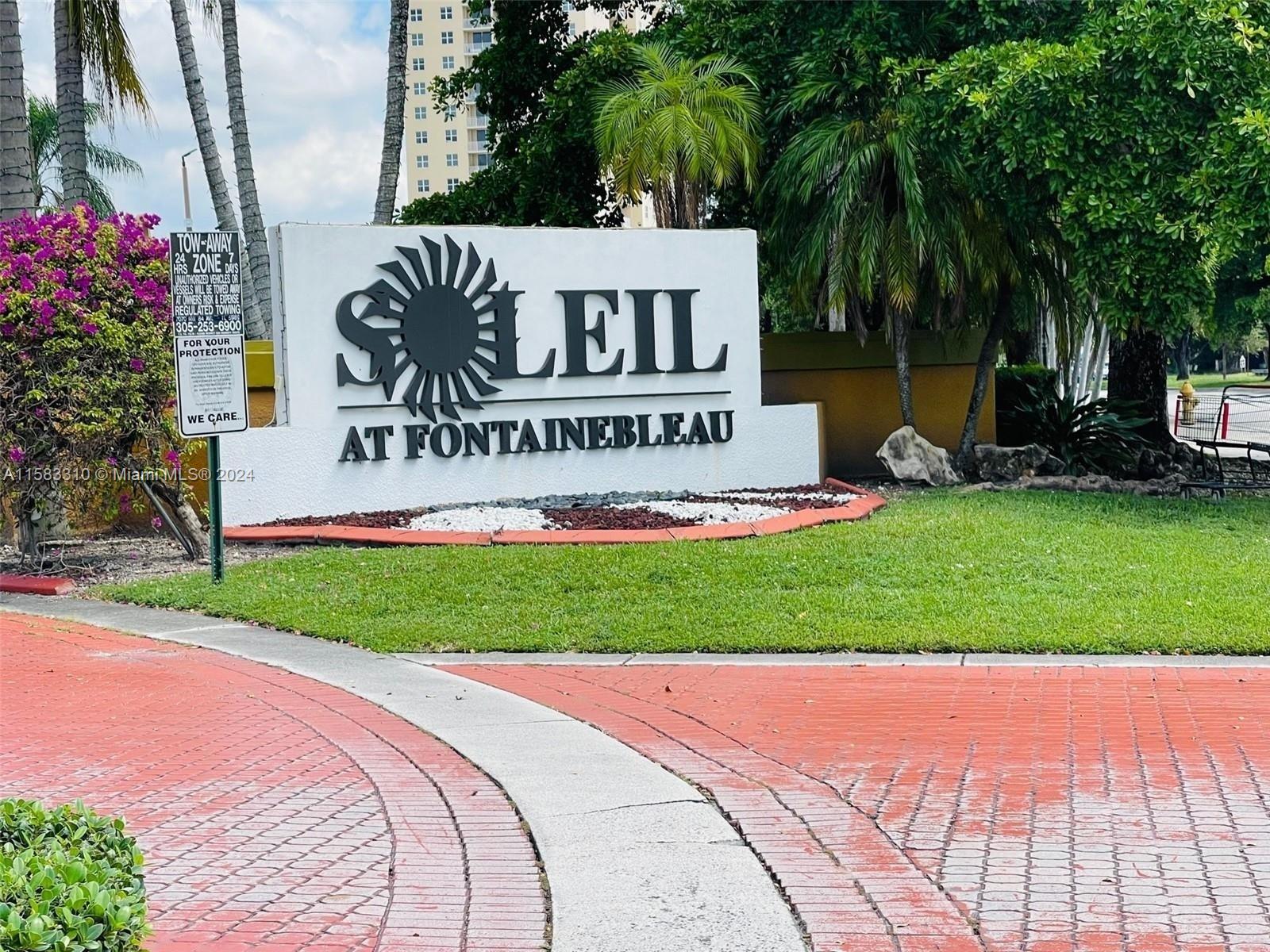 Opportunity!!! only 2 months to move in.... 1 month in advance and 1 month deposit....Spacious 2/2 unit located in Fountainebleau; one of the most desired areas with a convenient location near the Miami International Airport, quick access to the Palmeto highway and I95, Dolphyn and International Mall, good schools. Unit has washer and dryer inside. High ceilings in Living/Dining room, large walk-in-closet in the master bedroom. Nice tiled balcony overlooking the garden. Guarded Community with Excellent Amenities.