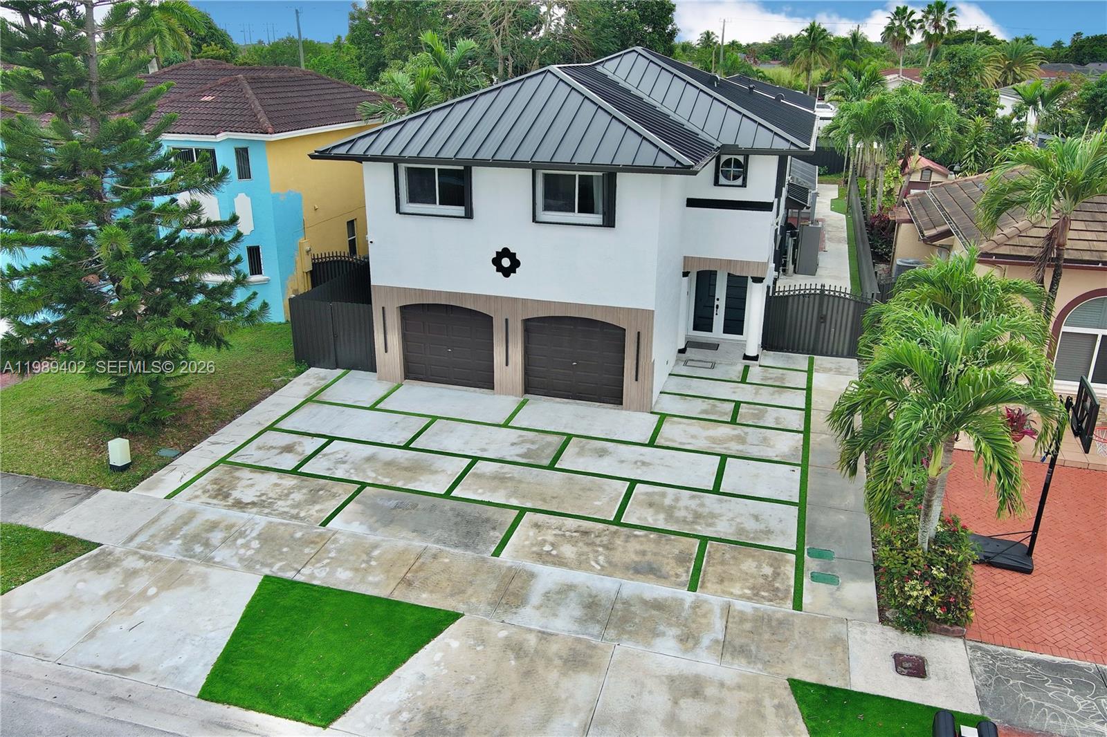 Exquisitely fully remodeled single-family residence offering 4 bedrooms and 2.5 bathrooms, thoughtfully designed with high-end finishes and modern elegance throughout. This exceptional home features a spacious layout filled with natural light, ideal for both everyday living and upscale entertaining. Step outside to a private screening pool nestled on an extra-large lot in a highly desirable neighborhood, creating a true outdoor retreat. Enjoy added peace of mind with a brand-new roof completed in October 2024. A rare turnkey opportunity that seamlessly blends luxury, comfort, and style.NO HOA!