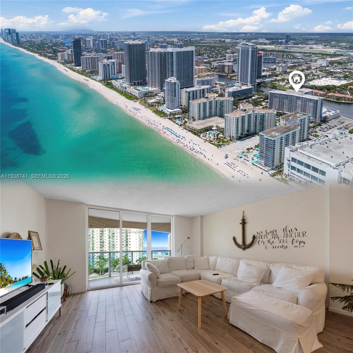 *SPECIAL ASSESSMENTS PAID-OFF* Worry-Free Living! 50-Year Certification Done. Fully remodeled oceanfront with an oversized balcony in the Hallmark of Hollywood. This 2-bed, 2-bath unit features beautiful water views, new A/C, storage, and water heater, an open kitchen with an oversized countertop, and impact windows and doors. FHA approved and allows immediate rentals, making it ideal for living or investing. Enjoy top amenities including 24/7 security, a heated pool, a gym, 2 saunas, and more. Just steps from the beach and close to shops, restaurants, and a new synagogue. This one won’t last.