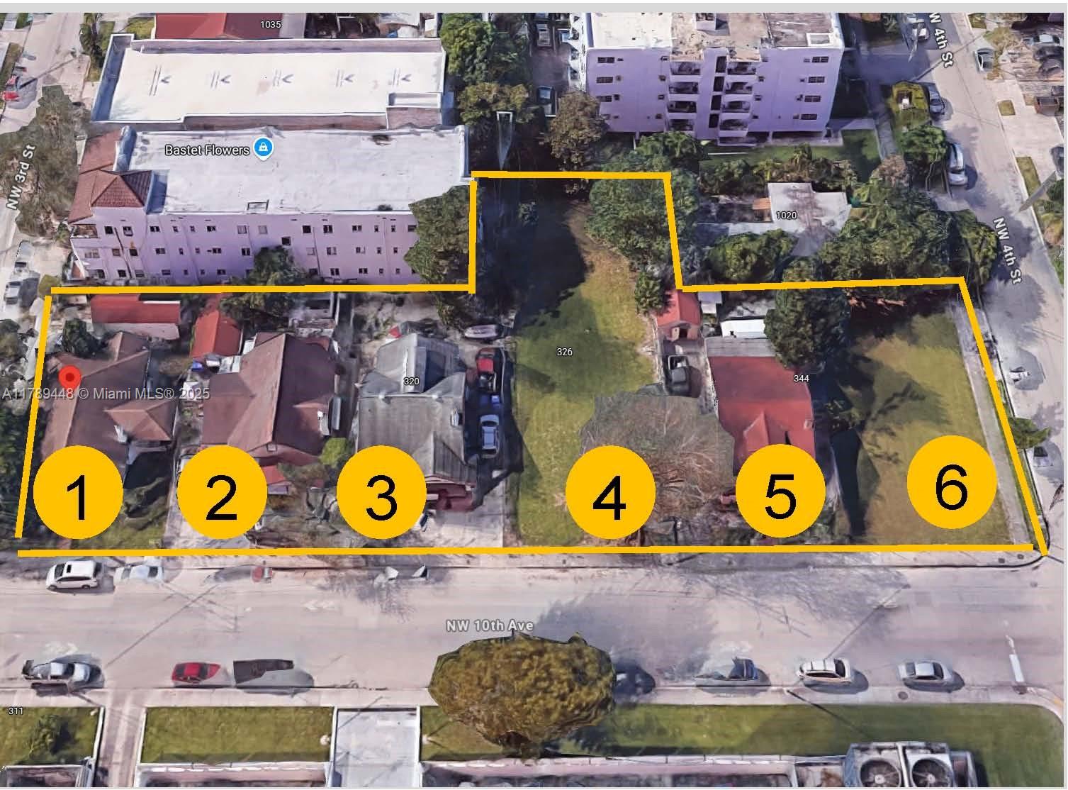 6 PROPERTIES TOGETHER SQF 32,500 Great development opportunity in Little Havana.