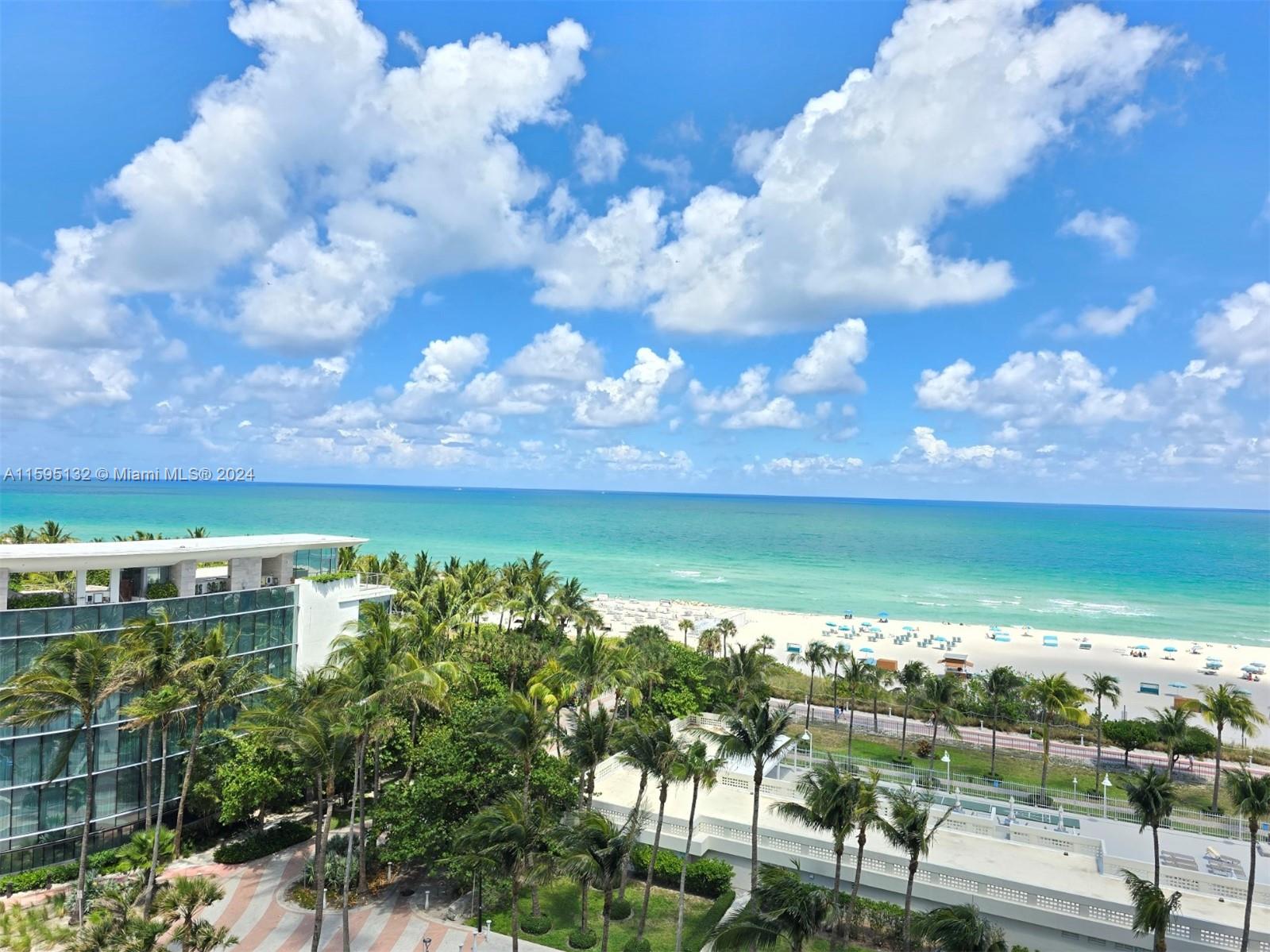 Live right on the beach! Spectacular beach view from the bedroom/living room and balcony. It’s fully furnished and ready to move in. The building features beach service with umbrella and chairs, 24-hour security, common laundry, assigned and guest parking, gym, two pools and club room. Direct access to Miami Beach Boardwalk bike and jogging path, and beach access from the gated property.  Next to luxurious Edition Hotel and Faena. Several restaurants and supermarket are located on Triton’s Collins Ave fontage, and Starbucks just in the next corner. Don't miss out!