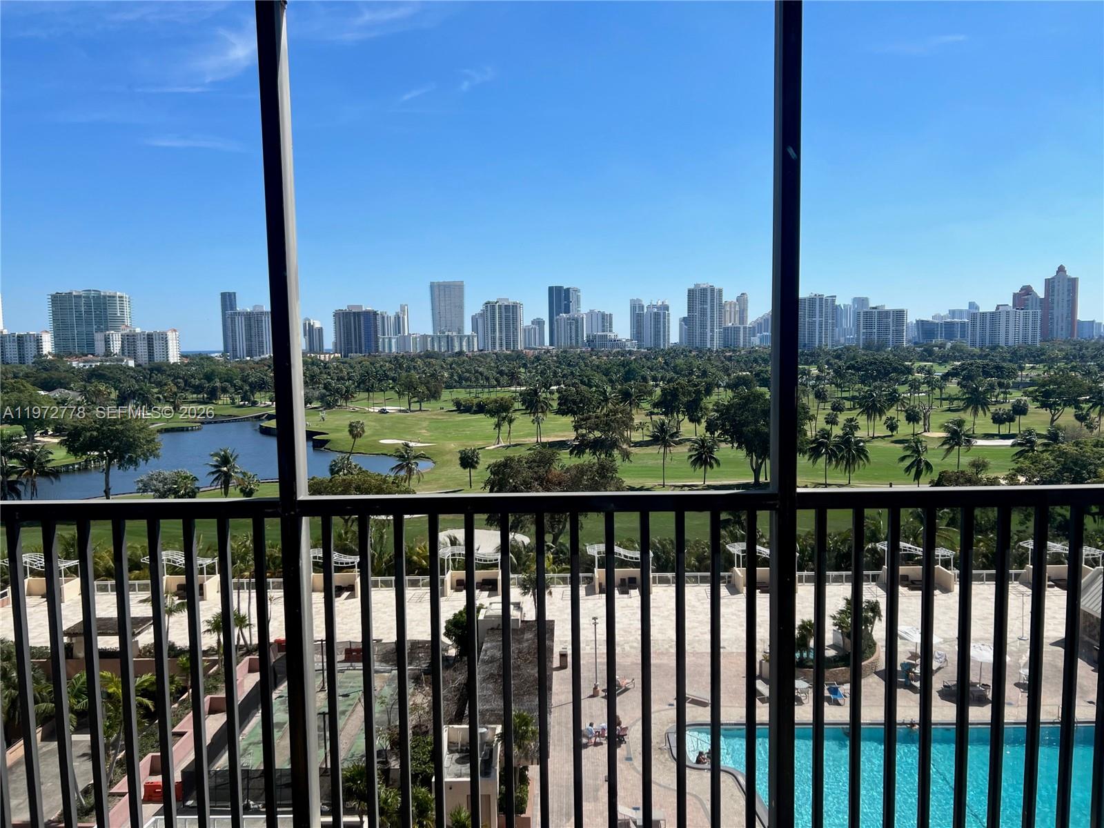 Beautifully updated 2-bedroom, 2 bathroom condo with breathtaking golf course views. This bright and spacious home features modern finishes, an open layout, and large windows that fill the space with natural light while showcasing the serene greenery beyond. The updated kitchen and bathrooms offer both style and functionality, making this condo truly move-in ready. Enjoy resort  style amenities including a large swimming pool and fully equipped gym. ideally located near top rated schools, the scenic walking trails of Aventura, and world class shopping and dining at Aventura mall. perfect for those seeking comfort, convenience, and beautiful views all in one place.