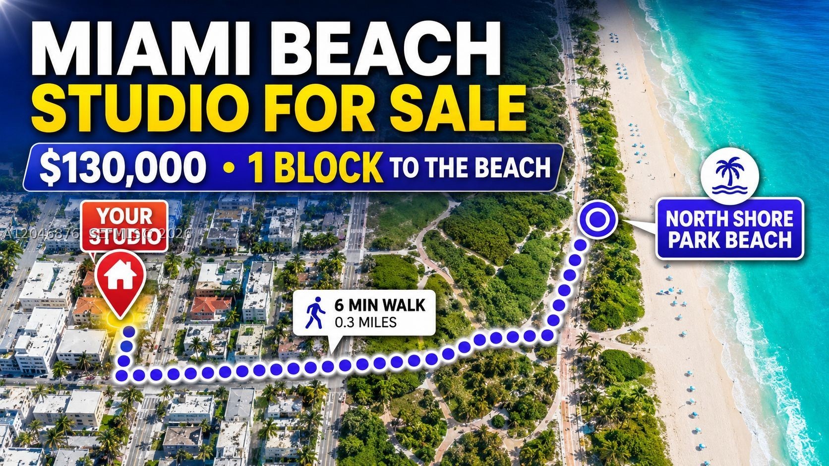 A video tour is available on YouTube - search “8132 Harding Ave Unit 6 Miami Beach condo for sale” to view the property video. Studio in Miami Beach 5 min walk to the beach (just 1 block from the Beach!). Located in the heart of North Beach, ideally located along historic Harding Avenue. The property is close to the beach, North Shore Park Bandshell, neighborhood cafés, restaurants, shopping, and everyday conveniences.
With a very low monthly HOA fee, this studio offers an affordable opportunity for an owner-occupant or a long-term investor. One-year rentals are permitted, providing flexibility for buyers looking to use the property as a primary residence or rental investment.
The location offers easy access to Collins Avenue, the 79th Street Causeway, I-195, and the mainland. This is a chance to purchase a well-located Miami Beach studio near quieter beaches and everything North Beach has to offer.