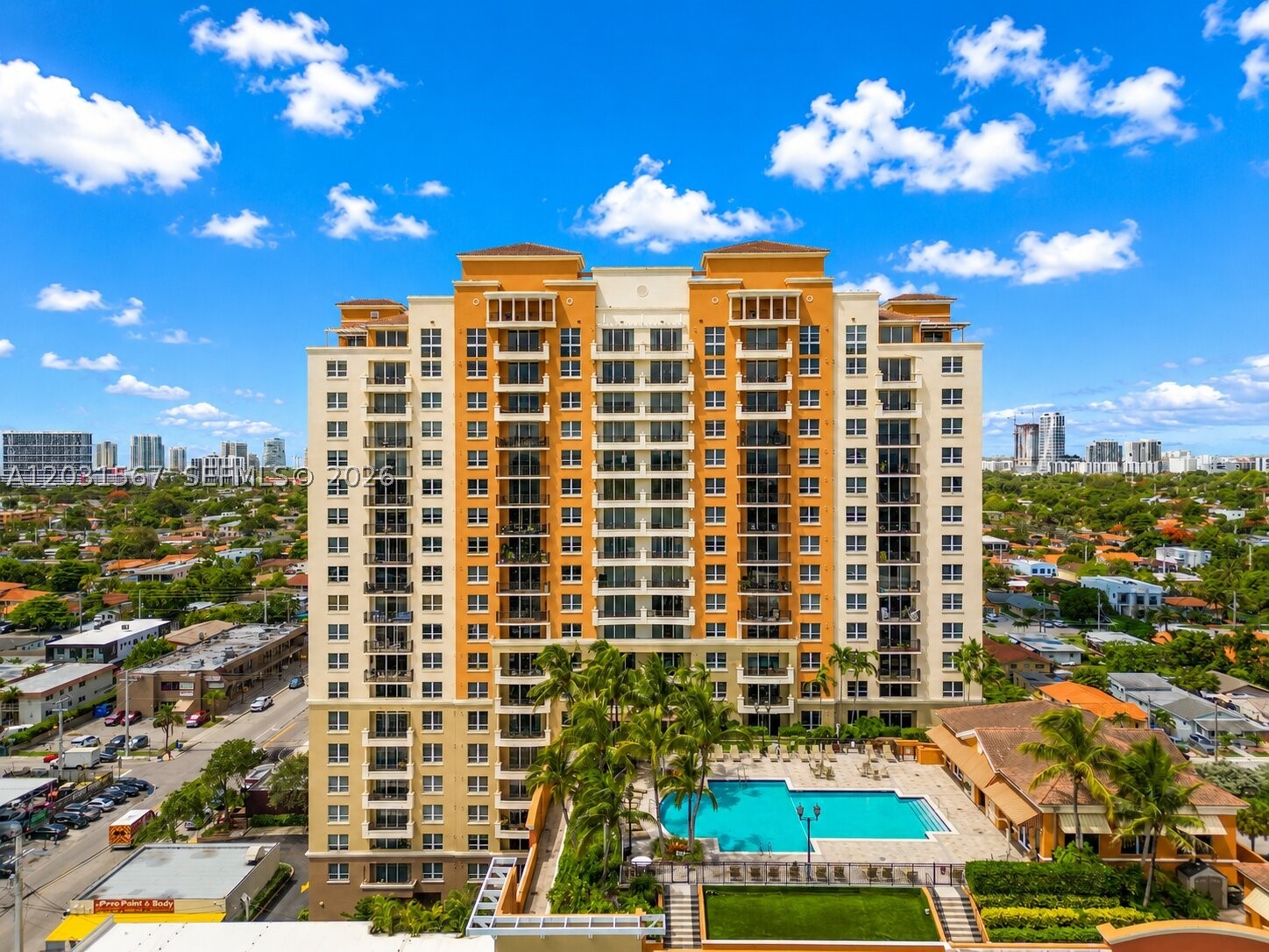 Spacious 2-bedroom, 2 bath condominium located in the Coral Way area of Miami, in a full-service, high-rise building, this spacious unit features a bright open floor plan with a modern kitchen, stainless steel appliances, and breakfast nook with private balcony overlooking the Magic City.
The unit is filled with abundant natural light and has hurricane-impact windows and doors throughout. It offers a large balcony with views of the Downtown skyline, perfect for relaxing or entertaining and a smaller balcony overlooking the community pool area. Outstanding building amenities, including a swimming pool, a fully equipped fitness center, and a club room for gatherings and events. The building also offers 24-hour security and on-site management, providing safety and peace of mind. The unit includes two assigned covered parking spaces. Easy access to Downtown Miami, Coral Gables, and Coconut Grove, offering some of the area’s best dining, shopping, and entertainment.