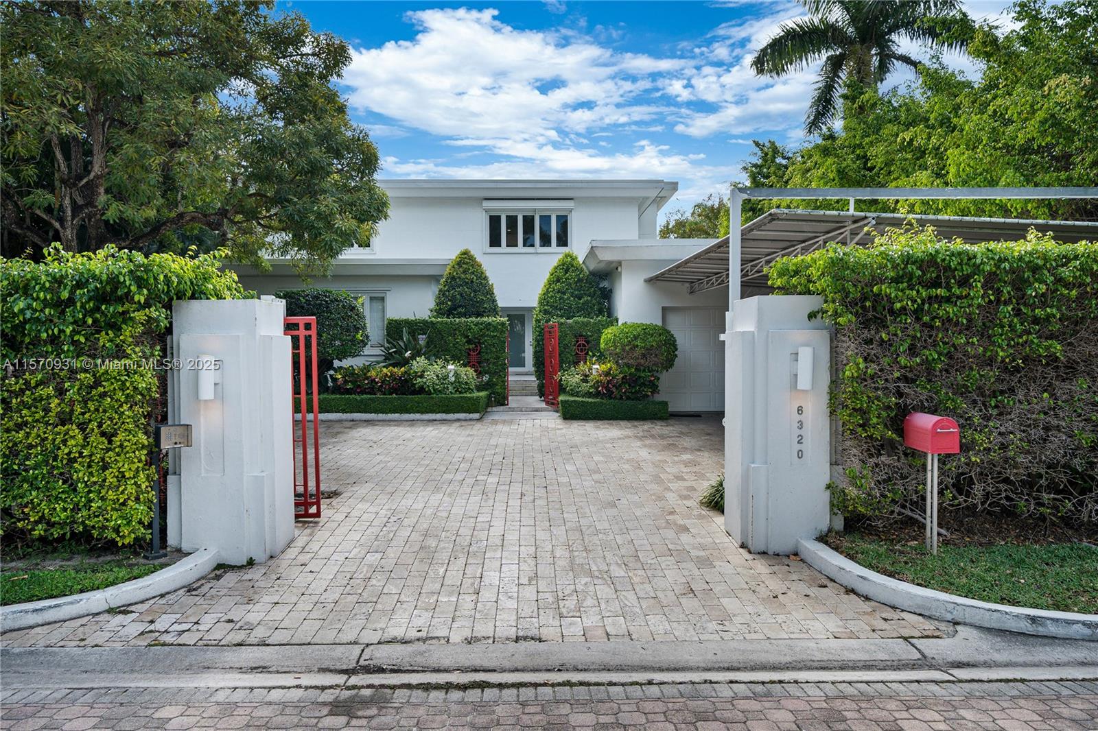 Gorgeous contemporary masterpiece nestled on this expansive 16,200 SF lot within the prestigious and guarded enclave Allison Island in Miami Beach. This Deco waterfront epitomizes perfection in every way. Completely renovated w/modern floor plan, perfect for entertaining. 6,200 sq, 7 bedrooms 5.5 bth + add'l bed/off/gym & 2 car gar. is move-in ready.Top-line Appliances & finishes with stunning water views, beautiful oversized  pool w/gls tiles & LED lighting. 45 KW gas gen. w/auto transfer switch & powers entire home. Stunning SUNSET WATERVIEWS.