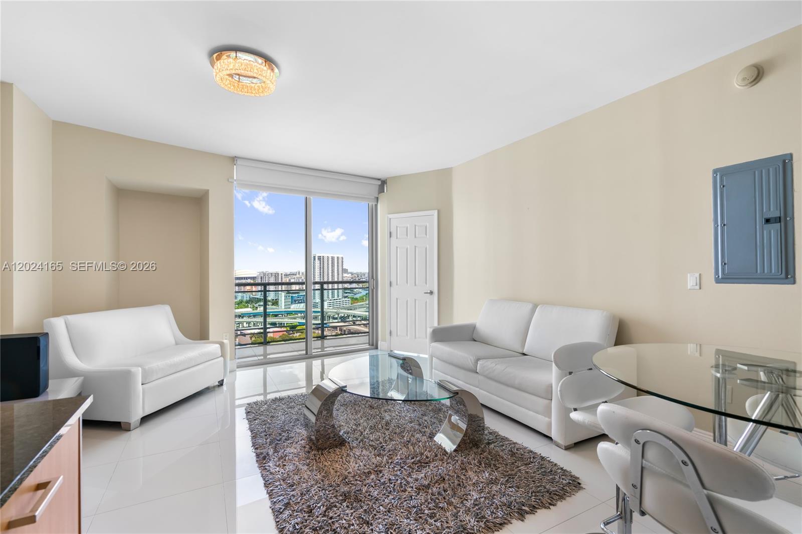 The WIND Condo is located in the Miami River District in the gated Riverfront community soon to be The Faena District Miami River locating walking distance to Brickell City Center and Mary Brickell Village. This property is tastefully furnished and in immaculate condition; bright and full of natural light .