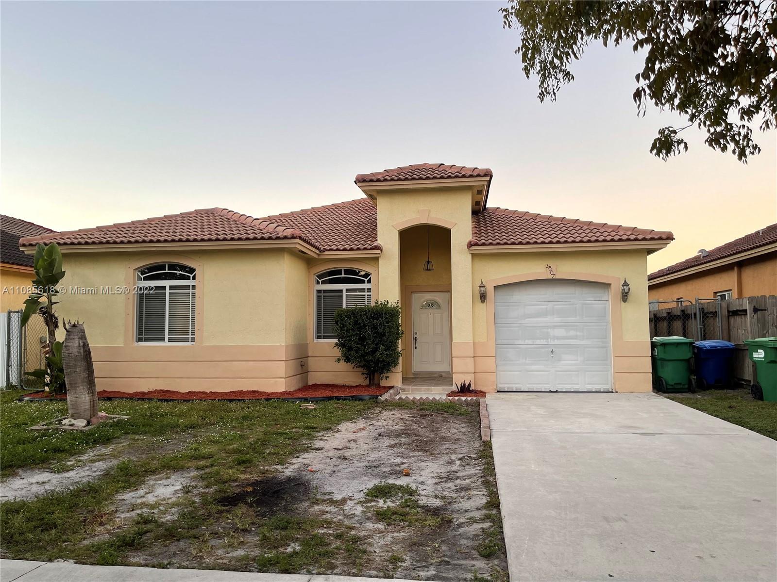Prime Location! 4 Bedrooms, 2 Bathrooms, single family house on  a quiet street in the Miami gardens area. With over 6,900 Sq. Ft. lot. This is a perfect first time home buyer home for a large family who likes to entertain outdoors, want to add a pool or kids play area.  The house is a very specious bedrooms, plenty of closets and a comfortable Florida room. This house is close to major expressways, Costco, Restaurants and malls. Motivated seller! Property price to sell.