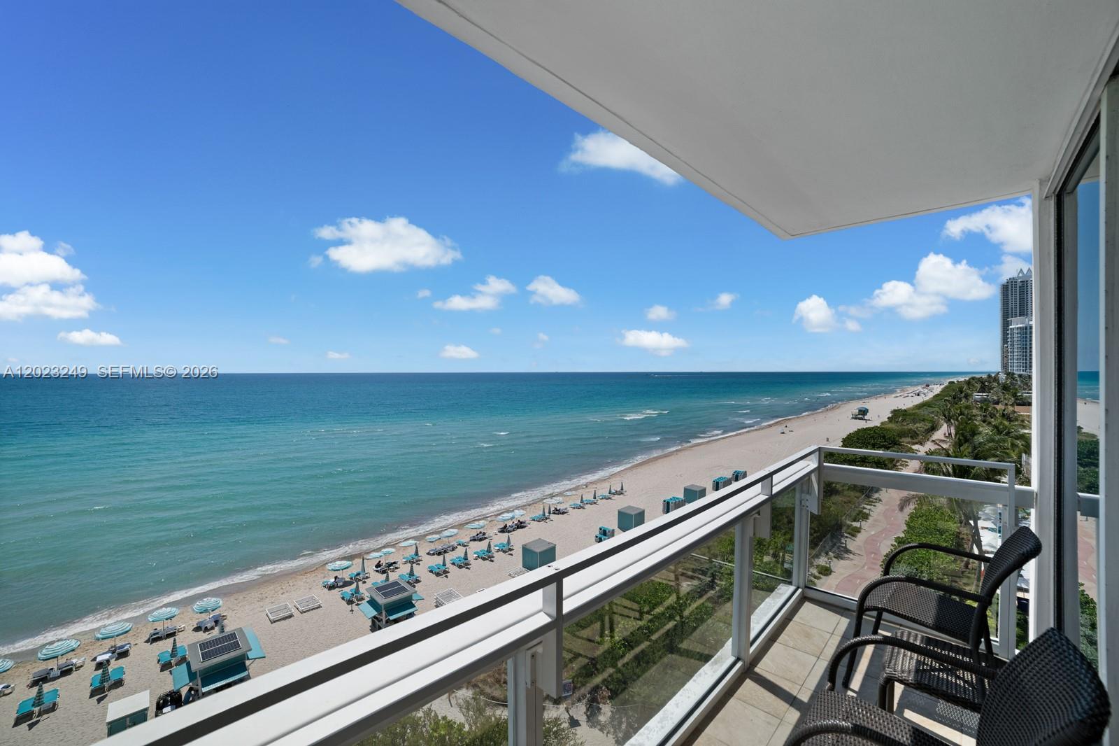 Experience luxury living at the Carillon Wellness Resort in this amazing oceanfront 2-bedroom residence. Enjoy world-class amenities including a renowned spa offering countless fitness and wellness classes, a state-of-the-art gym, multiple pools, and full beach service. Indulge in resort-style living with on-site dining, hotel services, and a flexible rental policy perfect for both personal use and investment. This turnkey residence offers comfort, convenience, and elegance—all at your fingertips. Easy to show. Legal Description: 722.