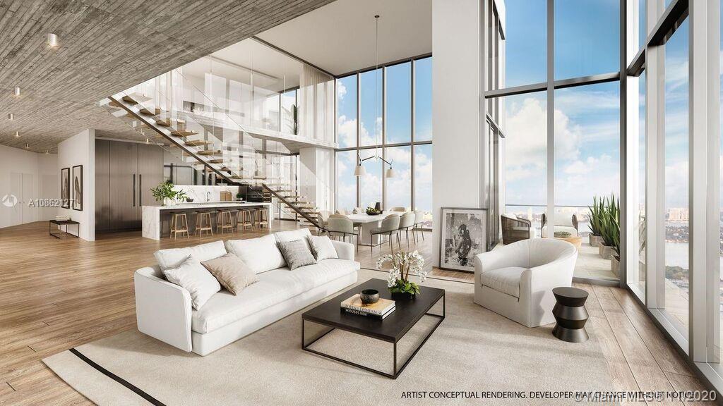 Located within Miami Worldcenter, the second largest master planned community in the U.S., PARAMOUNT Miami Worldcenter, the building with the most amenities in the world. 
This 4 BD + Den / 5 BA, 4,346 sq. ft. Duplex PH is a must see!!
Access to 46 different amenities such as 5 pools, spa, outdoor lounge, summer kitchen, game room, state of the art fitness center, boxing studio, basketball court, racquetball, yoga, observatory, jam room and recording studio and much more. Just steps  from the Virgin Train Station, Port of MIA, AA Arena and minutes to MIA Airport, Wynwood, Miami Bch.