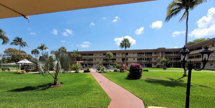 Huge price drop of this Hollywood, FL home to an amazing $190,000. Don't miss out                        Spacious updated Condo with Courtyard View!! Gated community, close to restaurants, stores, and Hollywood Beach. Great amenities such as a heated pool, Clubhouse, Nice BBQ area, Well maintained green areas. Come to relax on your screened porch. The unit can be sold furnished. 1 person must be 55 years old or older. If financing buyer must put 20% down. No pets and no rentals are allowed for the 1st year of ownership. Extra storage with the unit!