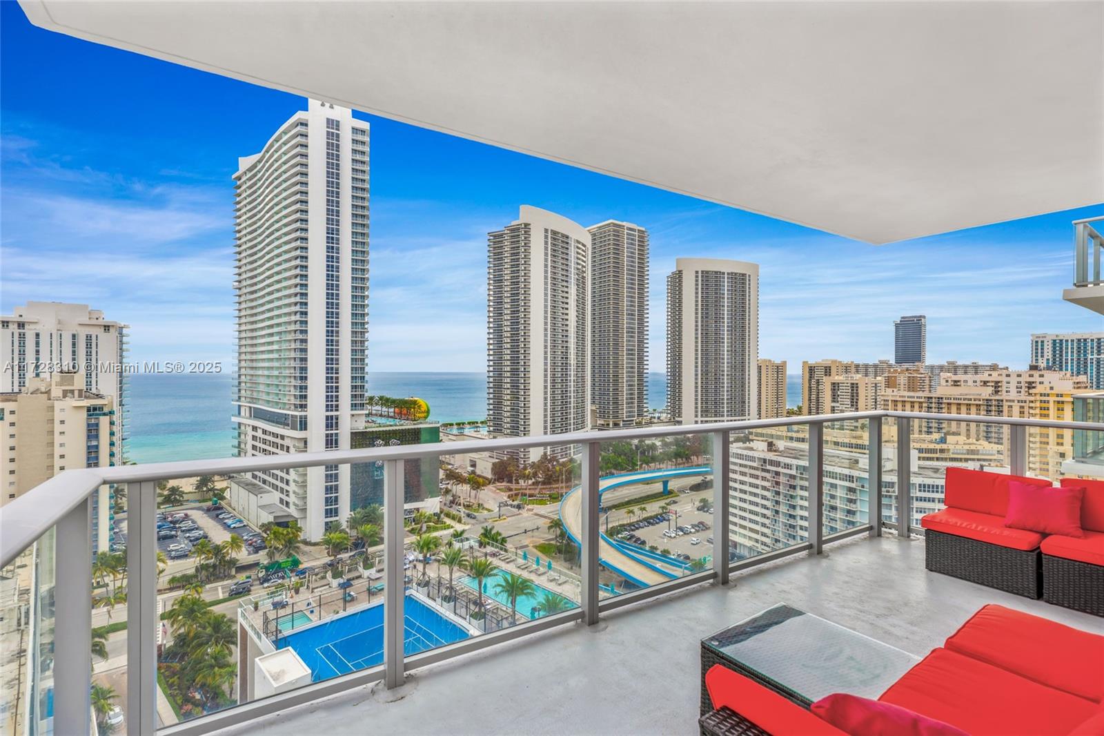 BRIGHT CORNER UNIT ELEGANTLY FURNISHED AT HYDE BEACH HOUSE WITH OCEAN AND INTRACOASTAL VIEWS FEATURES THE MOST FAVORABLE, 2 DAYS MIN HOTEL RENTAL PROGRAM. TILES WITH COZY WOOD LOOKING FLOORS, EUROPEAN STYLE CABINETRY, RESORT STYLE AMENITIES, CONCIERGE SERVICE, BEACH SERVICE, VALET AND MUCH MORE. DM LISTING AGENT FOR SHOWINGS