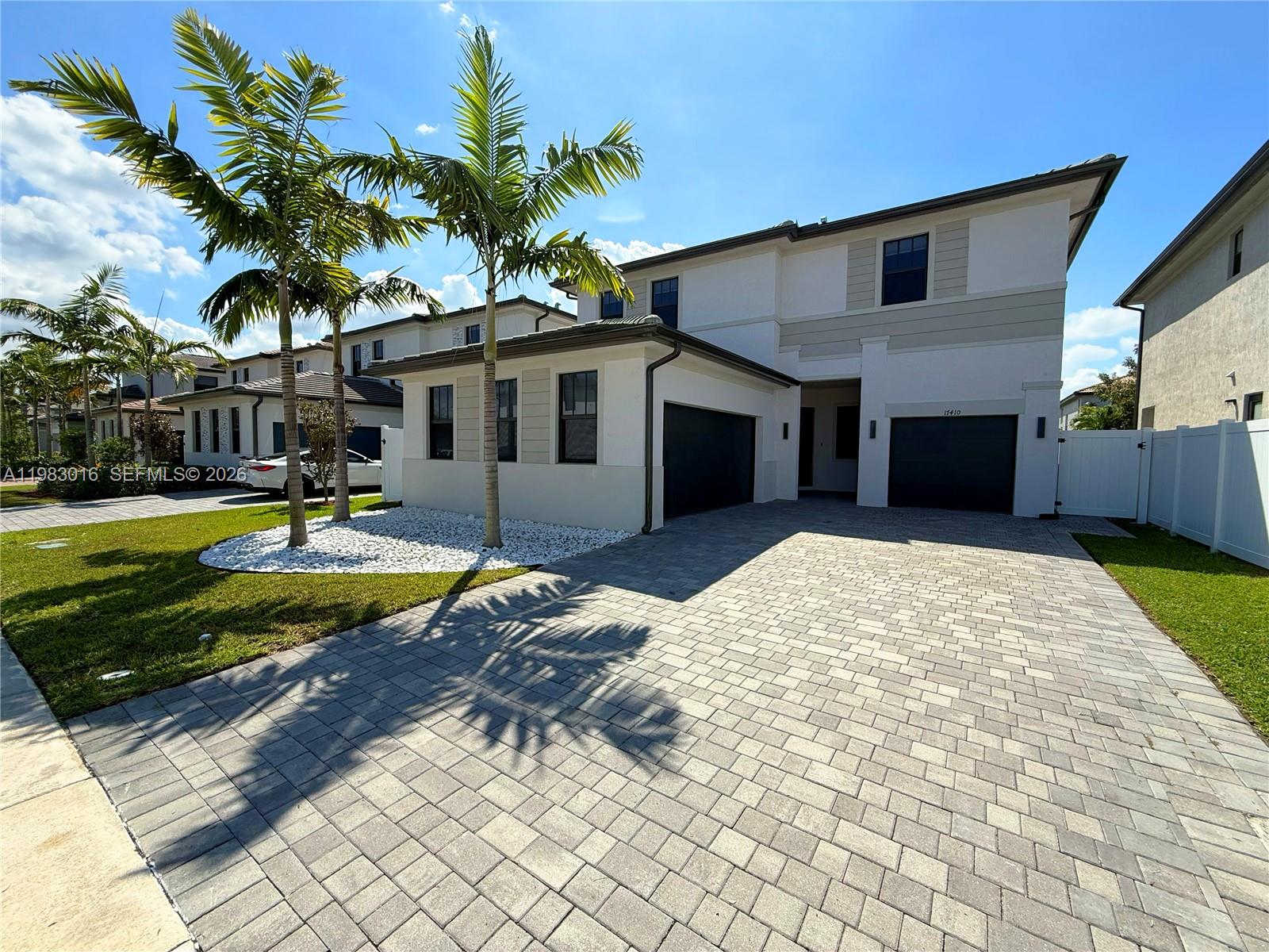 Beautiful 5 bedroom, one office and 4.5-bathroom home in Marbella Community. Parking area for up to 8 cars. Polished marble flooring on first floor and laminated flooring upstairs. Zebra blinds for common areas, while the bedrooms offer blackout blinds. Both garages are climatized. Backyard upgraded. Perfectly situated near i-75. Fully equipped bathrooms. Pet friendly. The property comes unfurnished. Schedule your tour today!