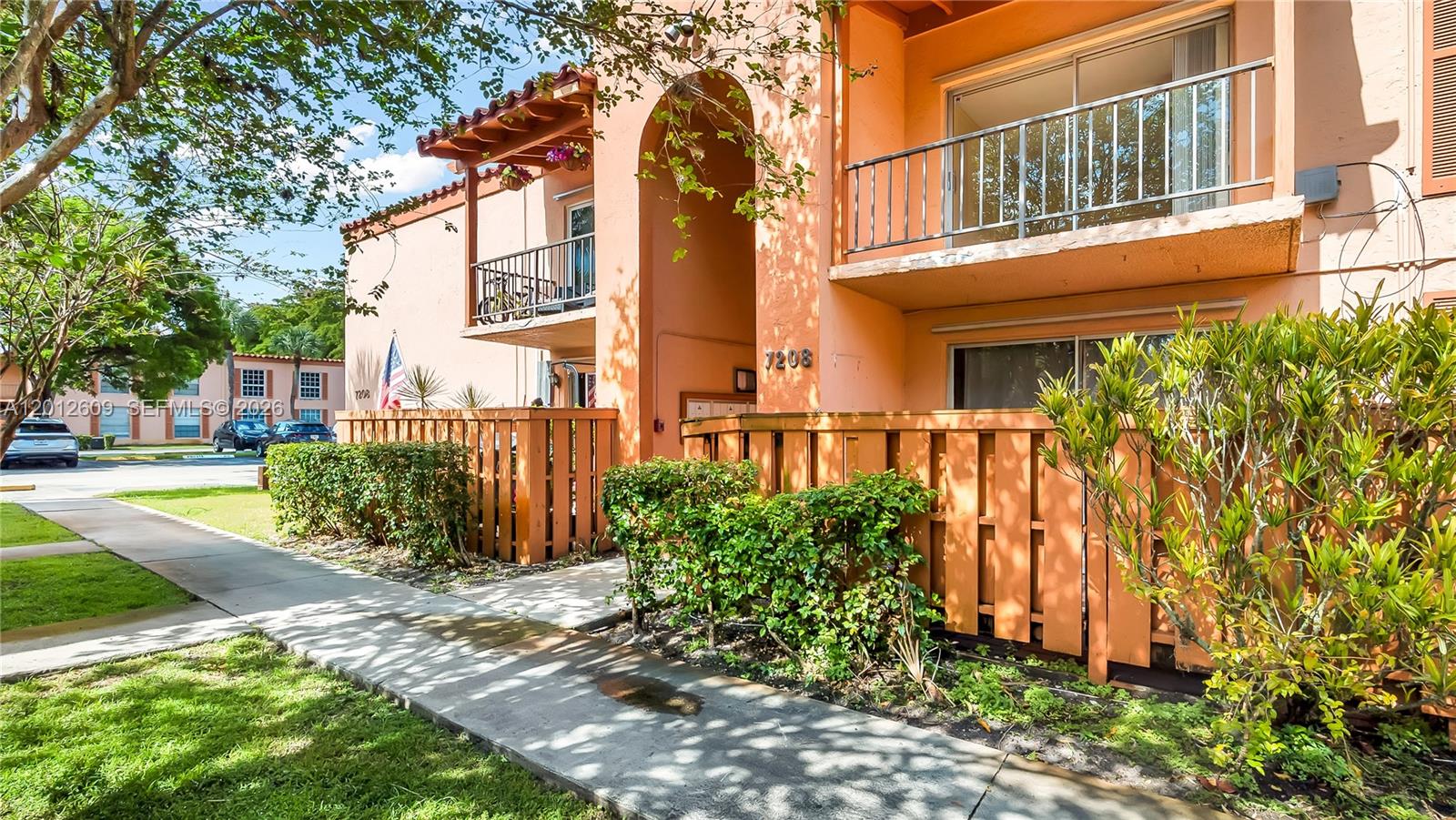 Fully Remodeled First-Floor 2 Bed / 1 Bath Corner-Unit, nestled within Cypress Village in Miami Lakes. 
Thoughtfully redesigned, this Turnkey unit boasts an open-concept kitchen with oversized quartz countertops and newer SS appliances. Condo features a custom bathroom, upgraded tile floors throughout, and is complete with a large primary bedroom. Best of all the unit offers a private covered terrace and assigned parking. Water is included in the HOA!
