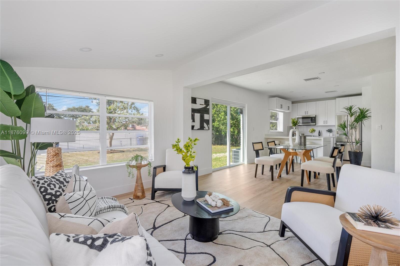 Prime remodeled, 3-beds & 2-baths home located in Hollywood. Bright with abundant natural light, open-concept design with modern finishes, upgraded kitchen & baths, new flooring, new AC, new electric and new plumbing. Large detached backyard with room for entertaining and potential pool. Driveway and street parking. Move-in ready and perfect for first-time buyers or savvy investors. The desirable Hollywood Hills neighborhood is just across the street—a well-established, family-friendly community renowned for its strong sense of camaraderie, safety, and convenient location.  Also Hollywood Beach, Broadwalk, ArtsPark at Young Circle, Gulfstream Park Racing and Casino, A-rated schools, shopping centers, dining options, are close. Easy access to I-95 and FL Turnpike. Schedule a visit now!