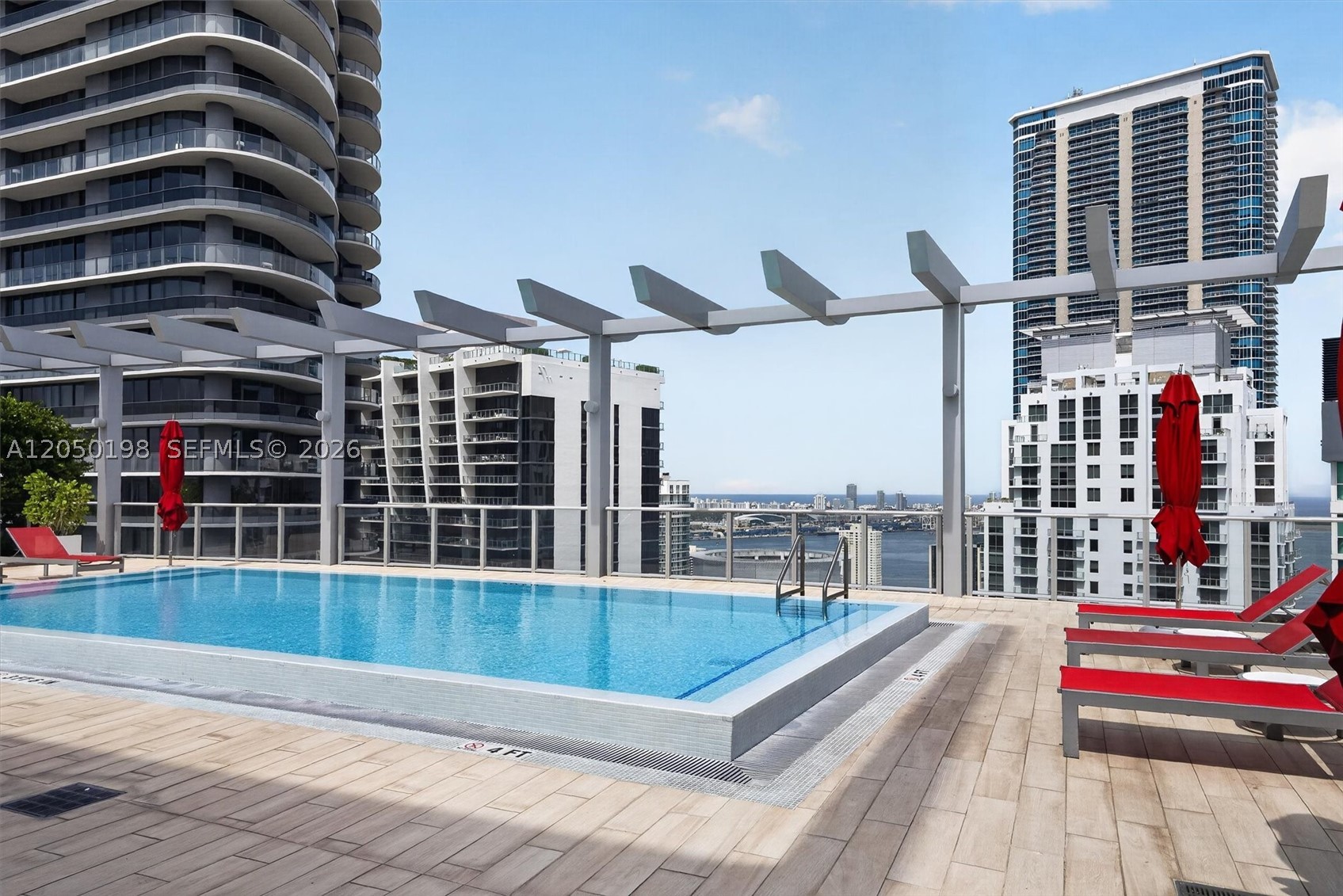 This 2/2 condo is in a vibrant area of the city and within walking distance to fine restaurants, shops, and businesses. Sit on the large balcony and enjoy amazing city skyline views, or enjoy one of 2 pools! The 9th-floor pool also includes all the building amenities, including a state-of-the-art gym, theater room, children's play area, and on-site management offices! The 2nd pool is on the rooftop and has peek-a-boo views of the waterfront and cruise ship terminal. The unit boasts fresh paint and brand new carpeting. Do not miss the opportunity to steal a higher-floor unit (no street noise & views) at an amazing price!