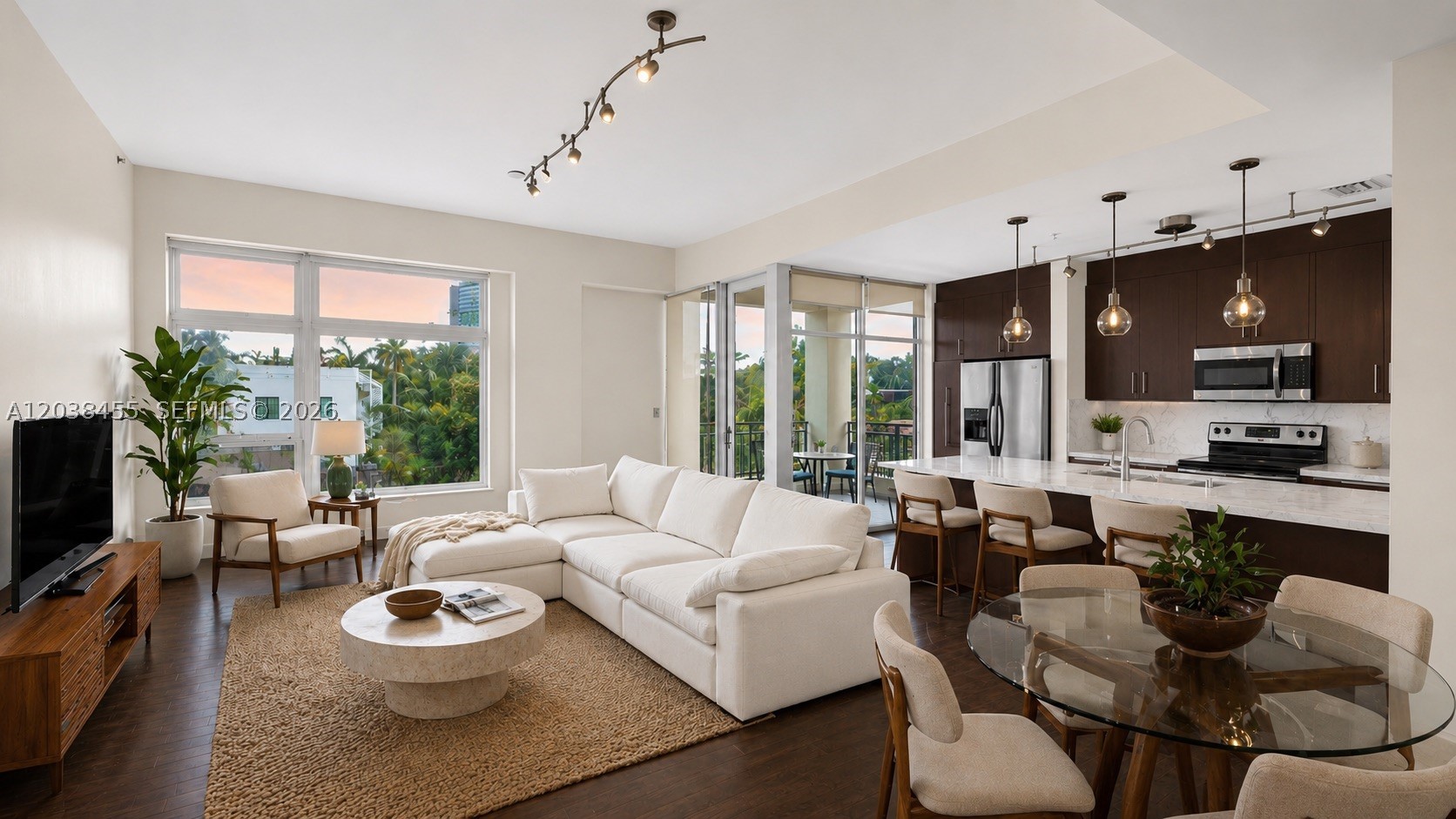 Spacious loft-style 1-bedroom apartment for rent in Miami’s sought-after MiMo District at 6701 Biscayne Boulevard. Tucked away from Biscayne Boulevard for a quieter living experience, this bright residence offers 900+ SF of interior space, soaring ceilings, floor-to-ceiling impact windows, and an expansive open layout filled with natural light.
Features include dark wood flooring and cabinetry, a large walk-in closet, 1 full bathroom + half bath, in-unit washer/dryer, private balcony, and generous living spaces ideal for creatives and remote professionals working from home.
6701 Biscayne is a secure boutique elevator building with assigned parking in a gated lot. Enjoy walkability to MiMo’s cafés, restaurants, fitness studios, boutiques, and waterfront parks, just minutes from the Design District, Wynwood, Midtown, and Downtown Miami.