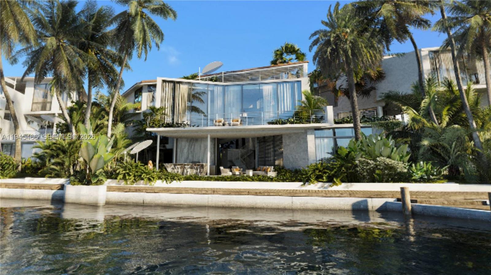 Villa Riva is a newly constructed waterfront residence within Prescott Estates, offering scale, privacy, and direct access to Biscayne Bay. Privately positioned along Prescott Lane, the home sits on a 13,316 SF lot with 110 feet of open-bay frontage and uninterrupted views across the bay to the downtown skyline.

The residence spans 10,832 SF of total building area, including 7,392 SF under air and 2,070 SF of terraces. Floor-to-ceiling glass defines the home, framing water views throughout and creating a strong indoor-outdoor connection. Expansive terraces extend living spaces directly to the bay.

A new seawall and 90 ft perpendicular dock provide immediate boating access. Rare dual frontage to water and park enhances privacy and openness.

The layout includes 6 bedrooms and 6.5 bathrooms, served by a private elevator. Interior spaces include a dedicated lounge and office, custom millwork, natural stone finished, and a wine refrigerator. 

A Raymond Jungles designed landscape frames the property and enhances privacy. Three covered parking spaces complete the residence.

Villa Riva is part of Prescott Estates, a collection of five ultra-private villas conceived as a landmark reborn. Welcome to a new standard for the next generation of luxury living.

Inquire for 3D development tour. All images are artist’s renderings provided for illustrative purposes.
