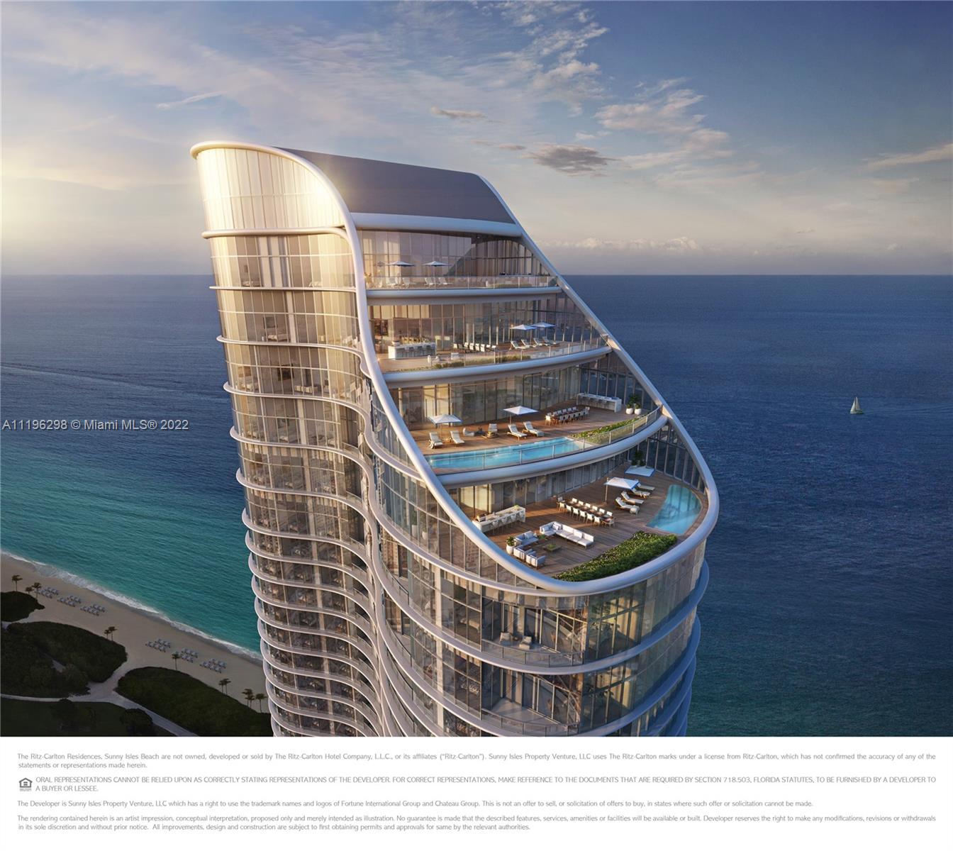 Enjoy the direct ocean, South coastline, and Intracoastal views from this flow-thru residence. Amenities include concierge, valet, restaurant & room service, beach & pool services, 2 swimming pools, hot tub, media room, oceanfront gym and Spa, wine lounge, game room, and complimentary continental breakfast.