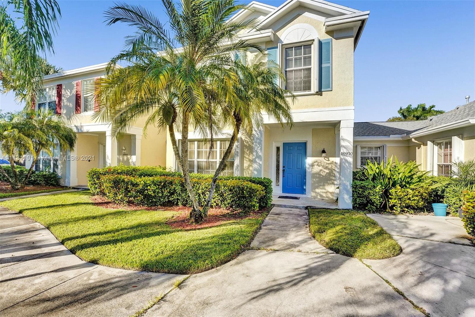 This lovely 3 bed 2 and a half bath two story townhome in Captiva of Tamarac is one you won't want to miss. This neighborhood is highly desired and will not last long. This home features accordion hurricane shutters, stainless steal gas appliances with a bran new water heater and ac unit installed in 2017. Entry to the home is through a garden walkway. Also featuring a covered screen patio and a attached 1 car garage with 2 additional parking spots. This community includes a beautiful swimming pool, basketball courts, tennis courts, volleyball courts, as well as a updated playground great for family's with kids and great for hosting outdoor events. HOA fee covers common grounds, building structure, landscaping, roof, and building insurance. Don't miss this home it will not last!