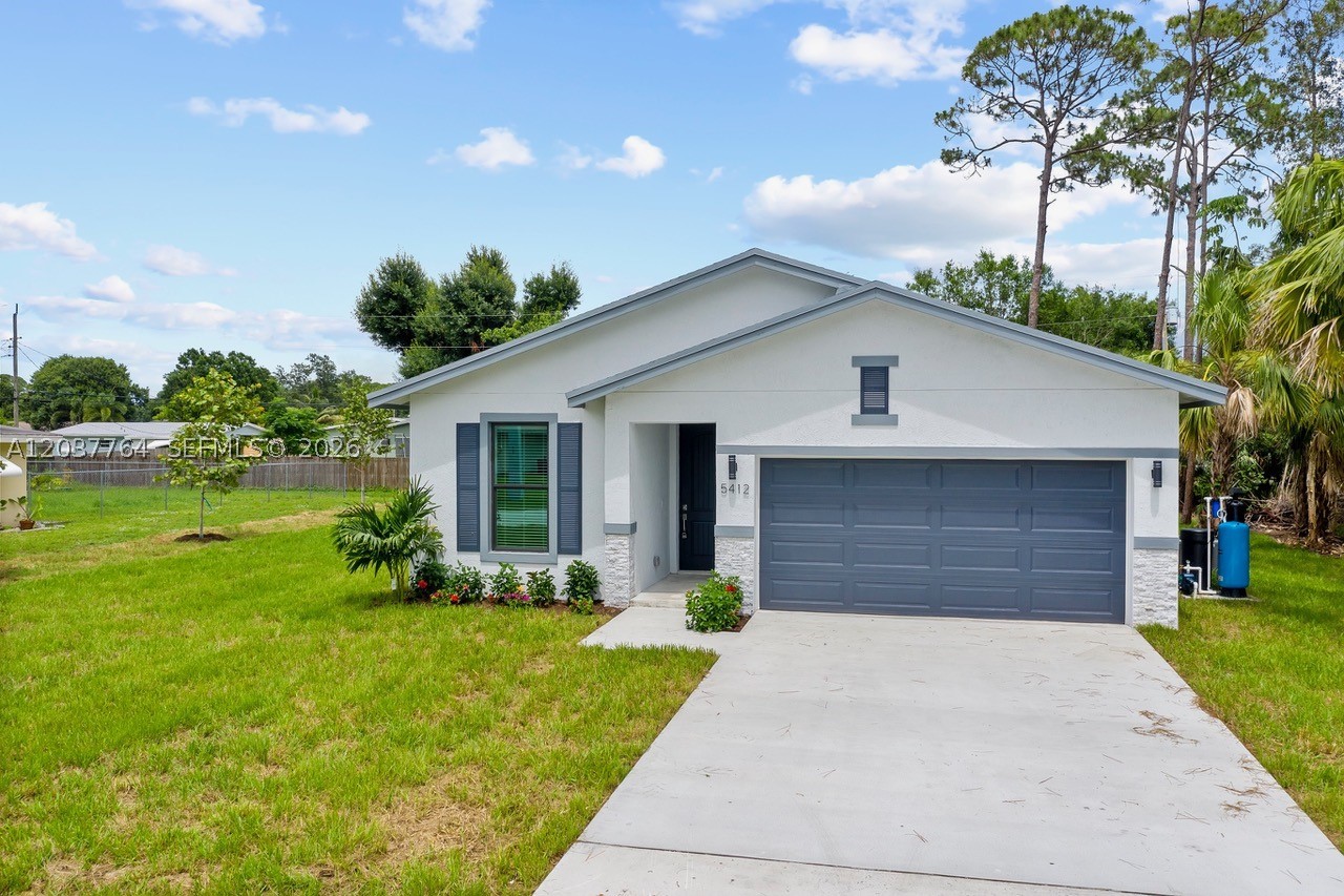 Available now! Beautiful, newer construction and spacious! 3bd/2ba with 1,694 ac sq.ft,2car garage on a quiet st. CBS built in '22, impact windows and sliders, led lights, designer look with triple split floor plan. Close to Lakewood Park reg. park and I-95.short Drive to beach, inlet, restaurant& shopping. No HOA restrictions. Bring your toys! Sizes approx/subj to error.