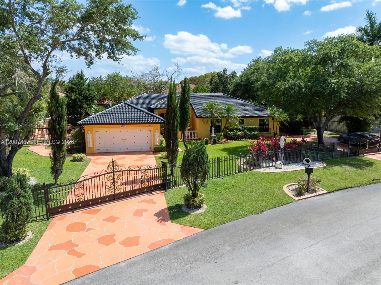 Welcome to 15860 SW 287 St, a spacious 4-bedroom, 2-bathroom home situated on an expansive 20,000+ sq ft lot, offering privacy, comfort, and beautifully maintained surroundings. This residence features high ceilings that enhance the open and airy feel throughout the living spaces.

The home includes a fully equipped eat-in kitchen, along with a separate dining room that is perfect for hosting gatherings and entertaining guests. Thoughtfully designed for both everyday living and special occasions, the layout offers great flow and functionality.

Step outside to enjoy a private pool surrounded by lush, mature landscaping and serene garden views, creating a peaceful outdoor retreat. The property is fully gated, including a gated backyard, providing added security and privacy. With ample outdoor space and impressive features throughout, this home offers a perfect blend of elegance, functionality, and tranquility.