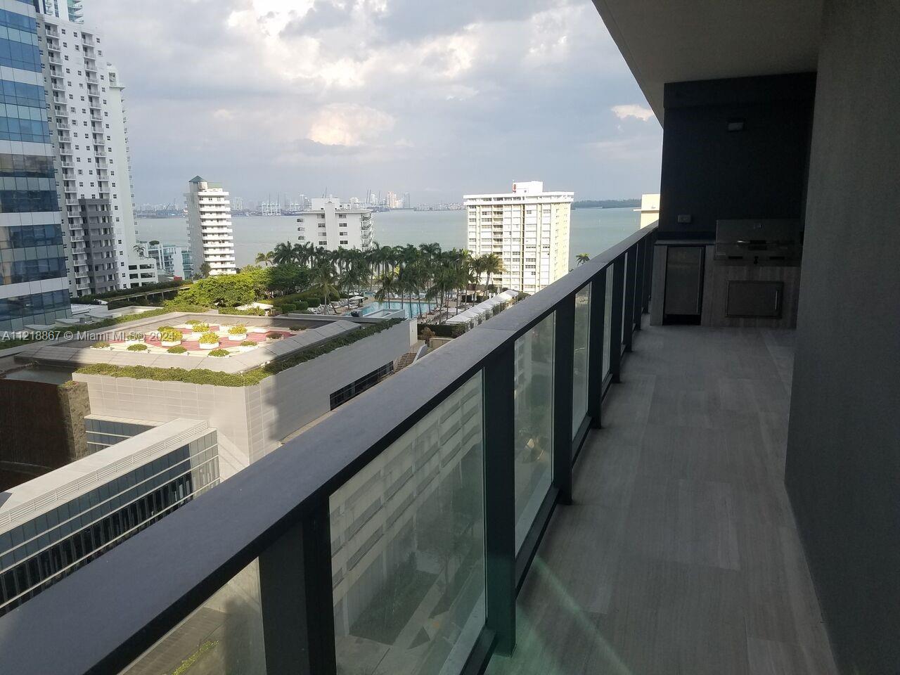 Spectacular 1 Bed/1.5 Bath corner residence at Echo Brickell, a boutique residential high-rise in the epicenter of Miami’s fastest growing metropolitan neighborhood, located on the East side of Brickell Ave. Exquisitely designed with breathtaking Ocean, Intracoastal and City Views, incredible sunrise from the expansive terrace, with summer kitchen, that brings the outside in. Fully finished, marble flooring throughout the living spaces elevates the level of grandeur. Italian glass cabinetry, exquisite marble countertops and top-of the line SubZero, Wolf and Bosch appliances. APPLE® Home Technology, Infinity-edge pool, state-of-the-art gym and spa deck with panoramic views of Biscayne Bay and Downtown Miami. 24/7 concierge, valet, pet walker and more.