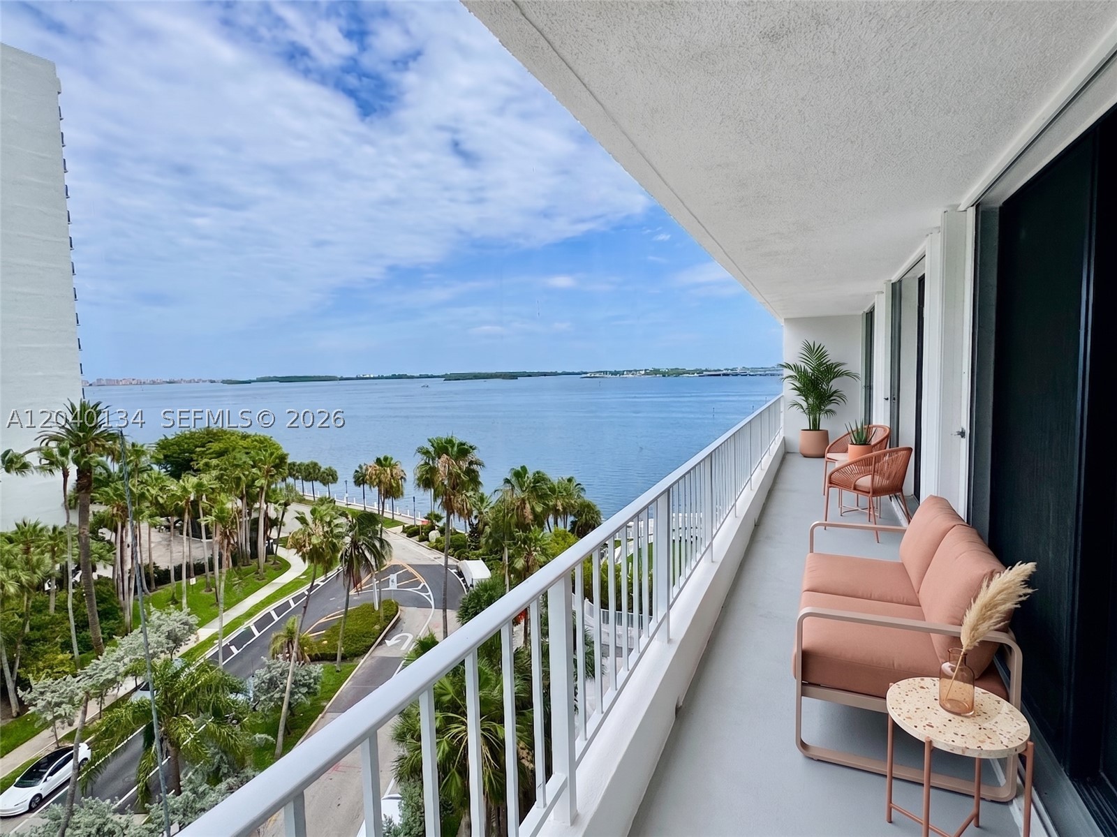 NO ASSESSMENTS, FULLY FUNDED, NEW ROOF, WATERFRONT, RENOVATED WITH 2 GARAGE SPACES

Enjoy stunning bay views and waterfront breezes from this beautifully renovated corner residence at Brickell Harbour. This bright and spacious 2 bedroom, 2 bath condo comes with 2 assigned garage parking and features a waterfront wraparound balcony, permitted renovations, stainless steel appliances, in-unit washer and dryer, walk-in showers and hurricane shutters.
Located directly on Biscayne Bay, Brickell Harbour offers a tranquil waterfront setting just minutes from Brickell City Centre, the Financial District, world-class dining, shopping, tons of cafes, Miami Airport, Port of Miami, Miami Beach, Design District and Key Biscayne. Residents enjoy a waterfront pool and jacuzzi, fitness center, tennis court, BBQ area, community room, 24-hour attended lobby, boat slips (based on availability) and its own popular Japanese restaurant on-site.
This boutique building has a new roof, fully funded reserves and no special assessments, making this residence an exceptional combination of waterfront living, convenience, and value in the heart of Brickell.