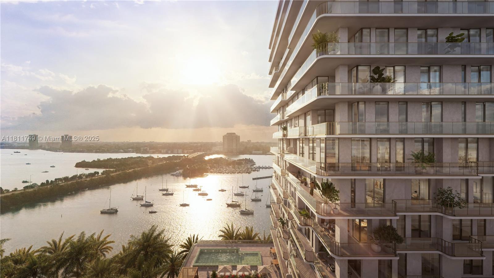 TULA Residences, a boutique luxury waterfront condominium building, home to 54 exclusive two-to-three bedroom corner Residences and six exclusive five-bedroom half-floor Penthouse masterpieces. Each residence offers max efficiency floor plans, conceptual organic interiors, 10 ft.-ceilings, custom Italian-designed chef's kitchens, floor-to-ceiling windows and sliding glass doors, private wrap-around glass enclosed terraces. The best, most breathtaking, unobstructed panoramic views of Biscayne Bay, Miami's skyline and the Atlantic Ocean. Exceptional amenities include resort-style infinity pool with cabanas, fitness and wellness center, media room, lounge, pet spa, parking garage, 24-hour concierge service. Boutique in scale. Rich in character. TULA Residences.