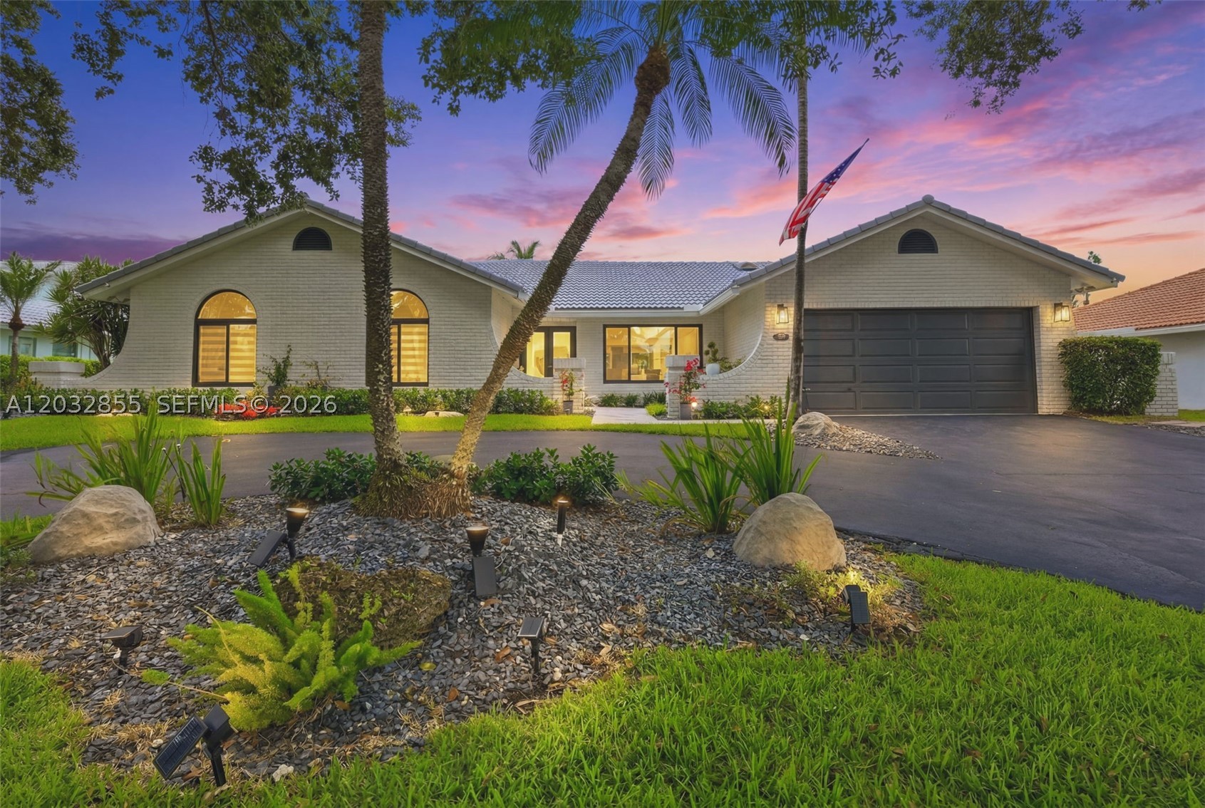 COMING SOON in desirable Cypress Glen! Beautifully updated waterfront home with a circular driveway and extensive renovations throughout. Features include a completely remodeled kitchen with quartz countertops, new appliances, updated lighting, and modern finishes, beautifully updated bathrooms, hurricane impact windows, new flooring, baseboards, and closet doors, along with fresh interior and exterior paint. Enjoy South Florida living with a renovated pool featuring new Diamond Brite finish, coping, tile, LED lighting, upgraded equipment, and an oversized stamped concrete pool deck, patio, and front walkway. Additional upgrades include a screened patio with new screens, doors, ceiling fans, and new skylights, professional landscaping, new sprinkler system, generator ready transfer switch, zebra blinds, and more. This home reflects true pride of ownership throughout. Professional photos coming soon!