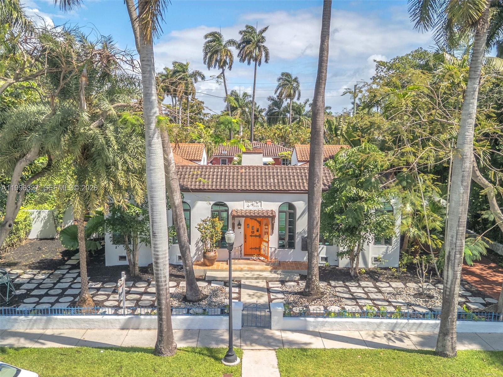 A new chapter begins for award-winning “Casa Juan” (circa 1924), a Mediterranean Revival masterpiece in the heart of Hollywood Beach.

Fully restored, reimagined, and thoughtfully expanded, this iconic estate blends historic character with refined modern living. Featuring 4 spacious king suites including a private primary suite addition and 5 beautifully appointed bathrooms.

The 3,700 sq. ft. main residence is complemented by a private, fully equipped pool house, all thoughtfully designed on one level for seamless indoor-outdoor living.

Original architectural details—fireplaces, hardwood floors, and soaring pecky cypress beam ceilings—are preserved and elevated with designer finishes and curated lighting throughout.

Set on a rare double lot, surrounded by lush, estate-like privacy on prestigious palm-lined Tyler Street. Ample parking for 4+ vehicles.

Entertain with ease in expansive living and dining areas, a custom bar, chef’s kitchen with Italian cabinetry and premium Miele & GE appliances, plus dedicated library and music rooms.

Resort-style outdoor living includes a large pool, outdoor shower, Balinese stone soaking tub, covered loggia, and a one-of-a-kind rooftop deck.

Impact windows and doors throughout. Walk to the beach, golf, and downtown Hollywood.

A rare gem in the heart of Hollywood​​‌​​​​‌​‌​​​‌‌​​​‌‌‌​​‌​​‌‌​​​​ Beach.