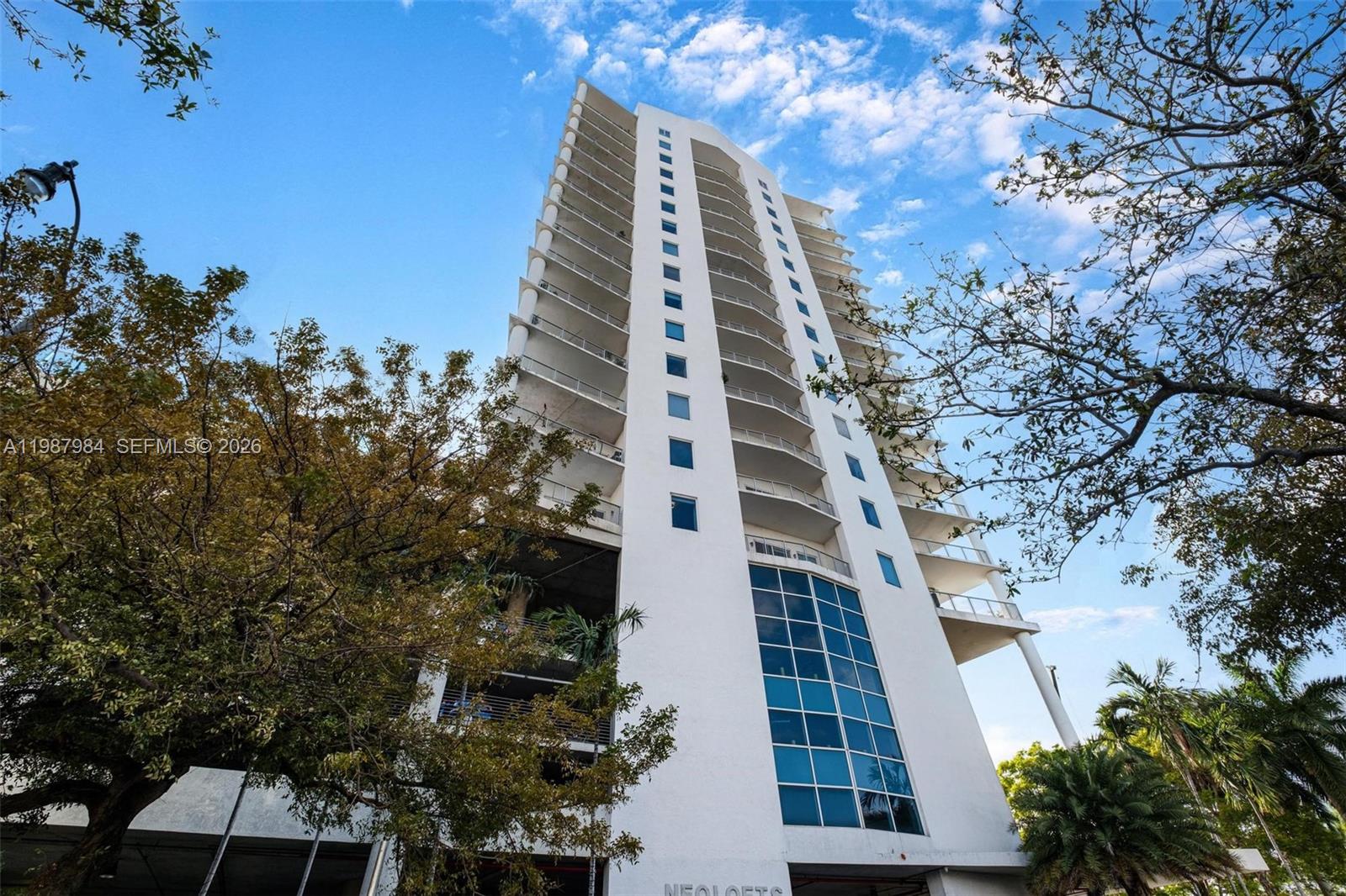Located along the scenic Miami River in Neo Lofts, this 1-bedroom, 1-bathroom residence in Historic Riverside offers a modern open layout with sleek concrete flooring throughout. The spacious living area extends seamlessly to a large private balcony, showcasing beautiful city views. This unit includes 1 assigned Parking Space # A36 and 1 Storage Unit #41 for added convenience. 

Residents of Neo Lofts enjoy resort-style amenities, including an Olympic-size pool, fitness center, tennis courts, meditation garden, dog park, business center, conference room, party room, on-site restaurant, and 24-hour concierge service. Ideally located with easy access to Downtown Miami, Brickell, Little Havana, Coconut Grove, and major highways, including I-95, with the airport just minutes away.