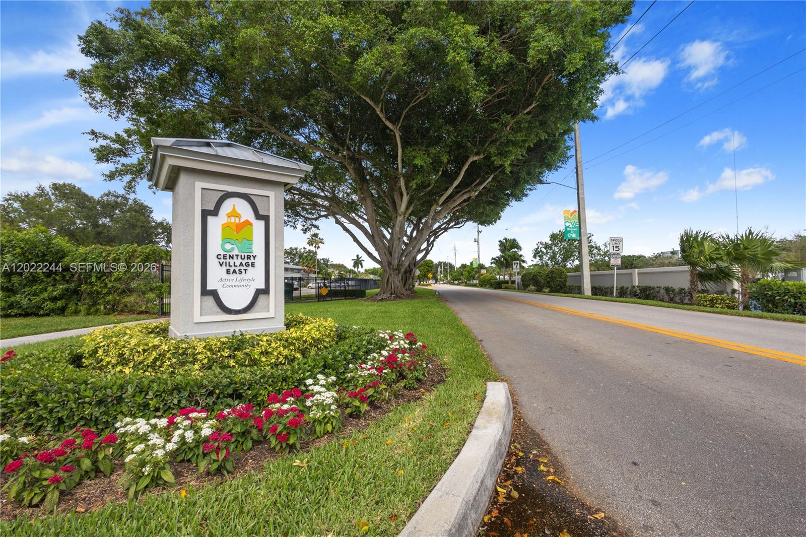 Nestled in a quiet corner of the 55+ community of Century Village, this charming 1 bedroom 1 bath condo offers a peaceful retreat. Being move in ready, this 2nd floor unit features a sunlit living room, comfortable bedroom with ample closet space and a large screened in balcony.  The community offers resort-style amenities including a heated pool, clubhouse, fitness room, shuffleboard, and organized social activities. Convenient on-site laundry and assigned parking add to the ease of living. Perfect for those seeking an affordable, low-maintenance, vacation everyday lifestyle that's close to shopping, dining, medical facilities and major roadways. Motivated Seller! ALL OFFERS WELCOME!
