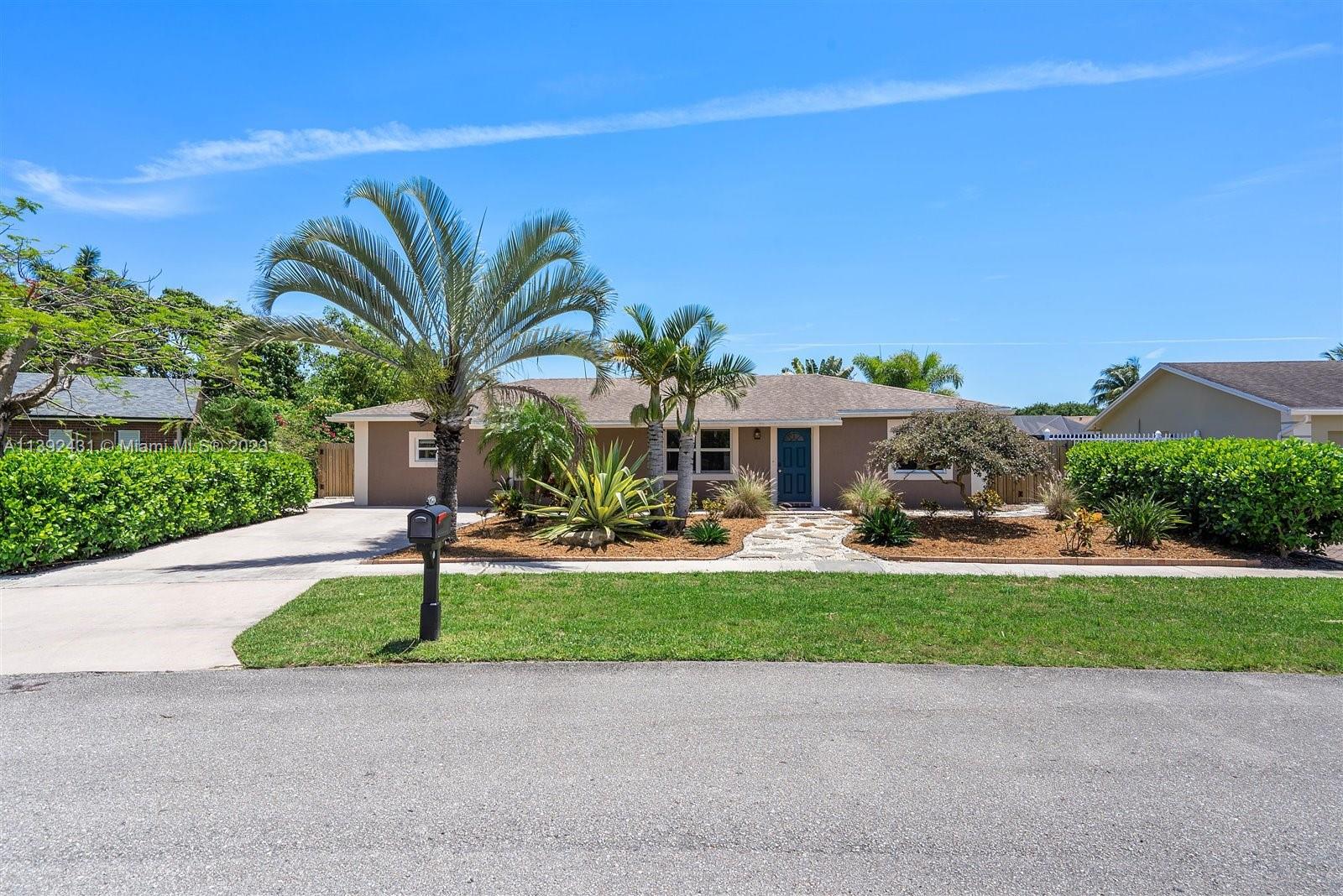 Beautiful fully updated INCOME PRODUCING HOME located in UNINCORPORATED BOCA RATON with NO RENTAL RESTRICTIONS; with a total of 1,729 sq ft which includes a separate guest house with private entrance or an income producing area (current owner rents on airbnb); a split floor plan which features 3 bed/2 bath, a salt water heated pool and an oversized backyard complete this lovely home.The roof was replaced in 2017, all impact windows and doors for full hurricane protection, remodeled kitchen with granite countertops, newer appliances, all new vinyl flooring throughout the house, new electrical, newer AC, spacious driveway. An impressive fully fenced backyard with a screened patio area, a pool and a cedar shed for extra storage. Community features a pool, playground area, School A++ zone.