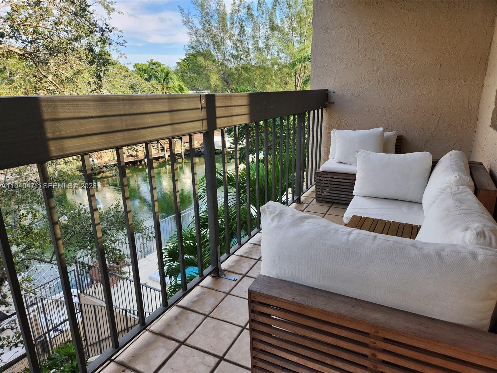 Hidden gem on the Coral Gables waterway! Enjoy lush landscaping and amazing canal views from your private balcony, lots of natural light and vaulted ceilings. This remodeled unit with s/s appliances, newer a/c, quartz counter tops, newer in unit washer/dryer is located east of US1and has picturesque waterside pool and meeting room. Easy access to US1, University of Miami, Merrick Park and Metrorail.