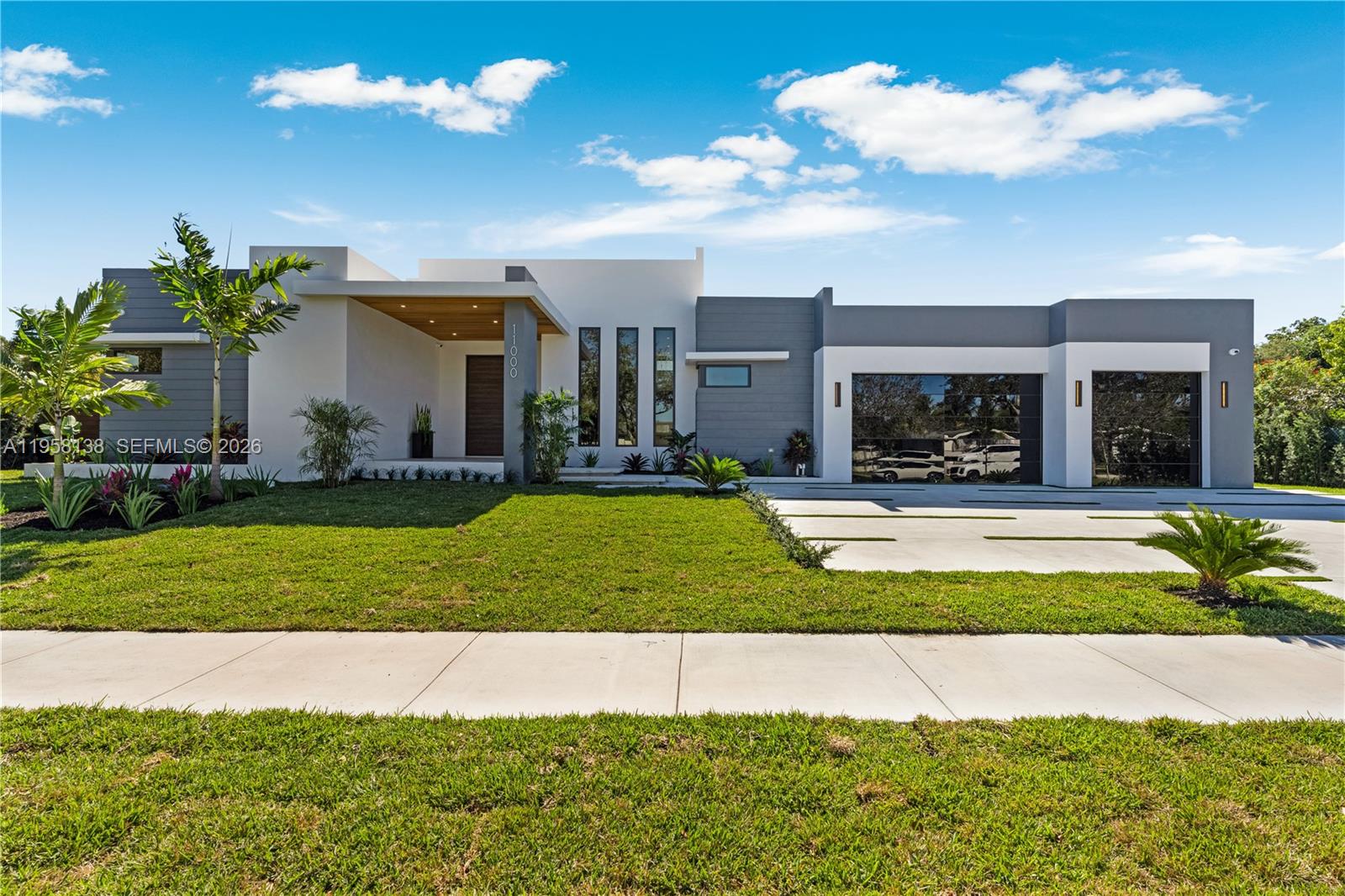 This custom, one-of-a-kind modern new construction home showcases exceptional design, craftsmanship, and high-end finishes throughout. Spanning 4,579 total s/f, the residence offers 5 spacious bedrooms and 4.5 beautifully appointed bathrooms, thoughtfully designed for both comfort and functionality. Elegant porcelain floors flow seamlessly through the home, complementing the sleek architectural lines and upscale finishes. Situated on an expansive 15,129 s/f lot, the property features a 3-car garage and a private pool, creating the perfect setting for both everyday living and entertaining. Every detail has been carefully curated to deliver a refined yet inviting lifestyle. Located in a true neighborhood setting with top-rated schools nearby, this home combines modern luxury with convenience and an exceptional location—offering the ideal balance of style, space, and community.