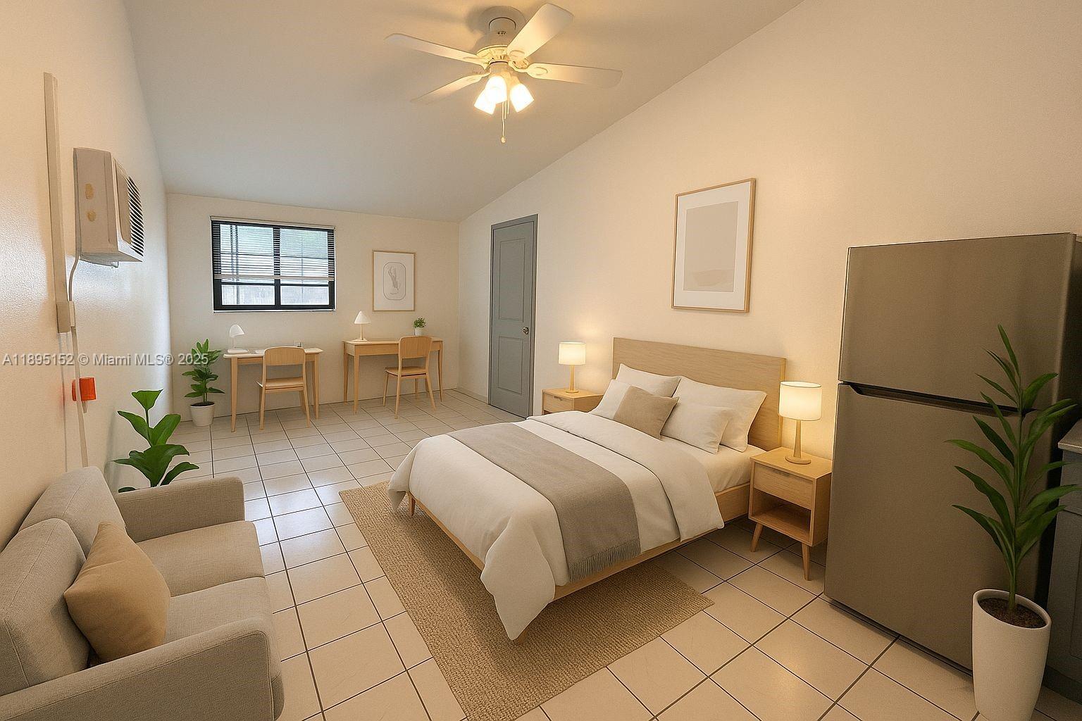Smartly designed studio offering everything you need in a compact, stylish space. This approximately 180 sq ft unit features a modernized kitchen and bathroom, making it perfect for those seeking comfort and convenience without the excess. Enjoy the benefits of a clean, refreshed living space in a well-located neighborhood, just minutes from shopping, dining, and transit. Ideal for minimalist living, weekend getaways, or those looking to simplify without sacrificing quality.