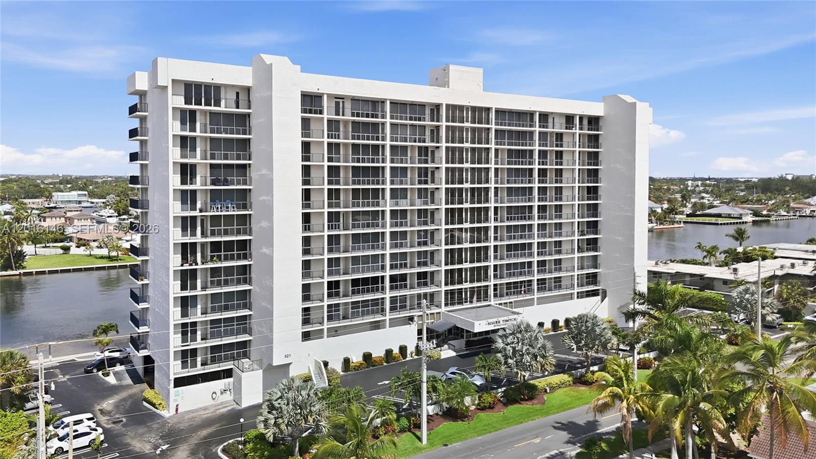 Location, location, location! Wake up every morning to beautiful Intracoastal views from this bright and spacious residence ideally situated in the heart of beautiful Pompano Beach Florida. Leave the car behind and walk to shopping, dining, entertainment, and everyday conveniences. New multi-million dollar residences being developed just a few buildings away enhancing both the lifestyle and long-term value of this incredible opportunity. Kitchen with wood cabinetry, granite countertops, stainless steel appliances. Newer air conditioner. Impact windows and doors. Updated electrical panel. Located in the secured section of the building with controlled entry access. Amenities include: Heated pool, BBQ area, fitness room, sauna, social room, kitchen, library, common laundry room was just renovated, pick up/drop off boat community dock. Enjoy easy South Florida living in an unbeatable location!