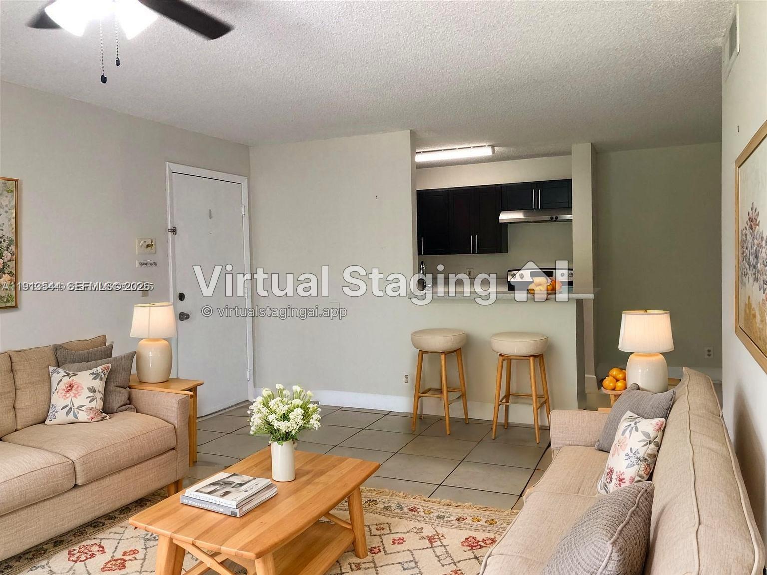 Beautiful, move in ready 2 bedroom 1 bathroom condo unit in a Resort like community called Lakes of Jacaranda. Spacious living room, stainless steel appliances and new washer/dryer in unit Pet friendly community that has great amenities like the Clubhouse, two swimming pools, tennis court, gym, picnic/barbeque areas and jog/bike paths. Walking distance or a few minutes drive to shopping malls and excellent schools. Unit is rented $1850/month until March 2027.